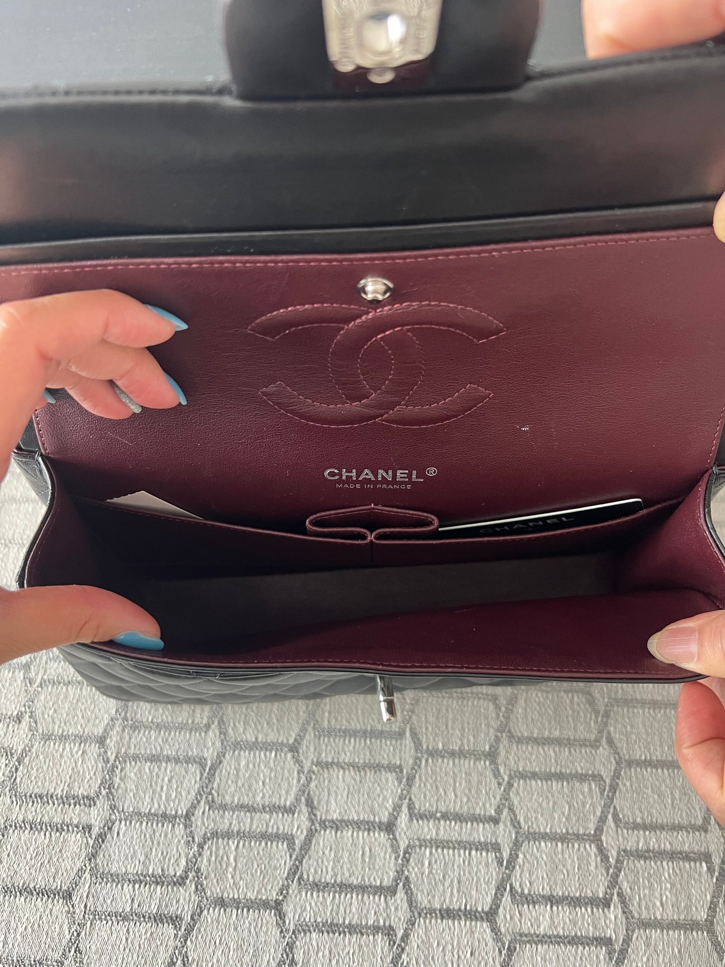 Chanel double flap black