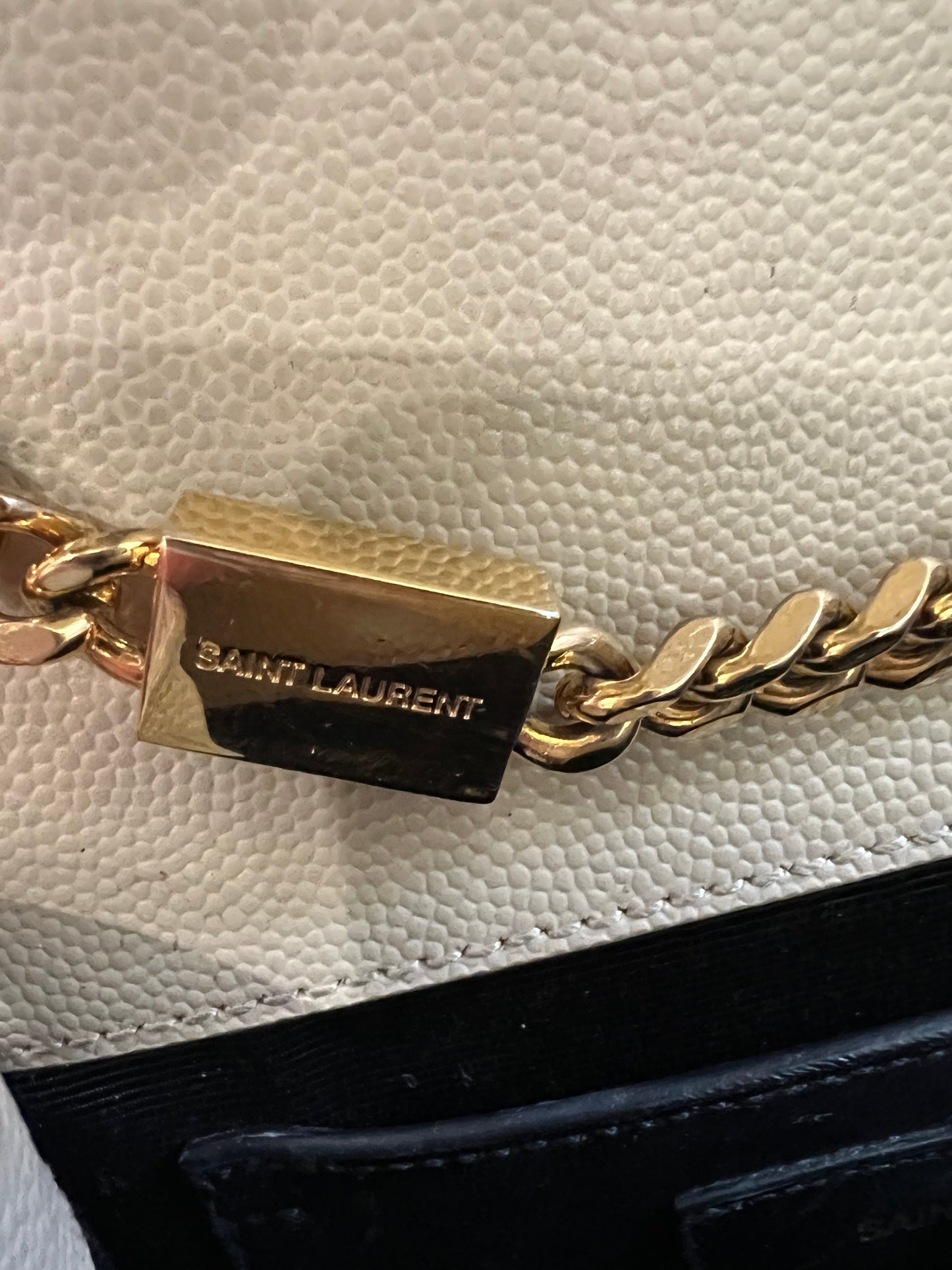 YSL beige Kate bag in small