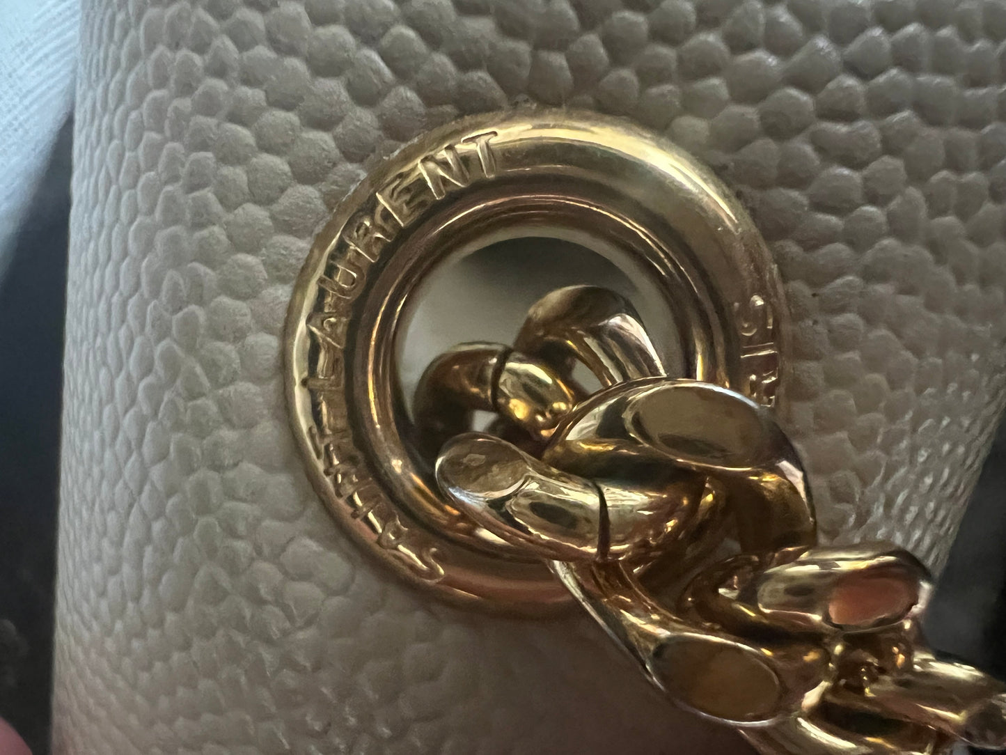 YSL beige Kate bag in small
