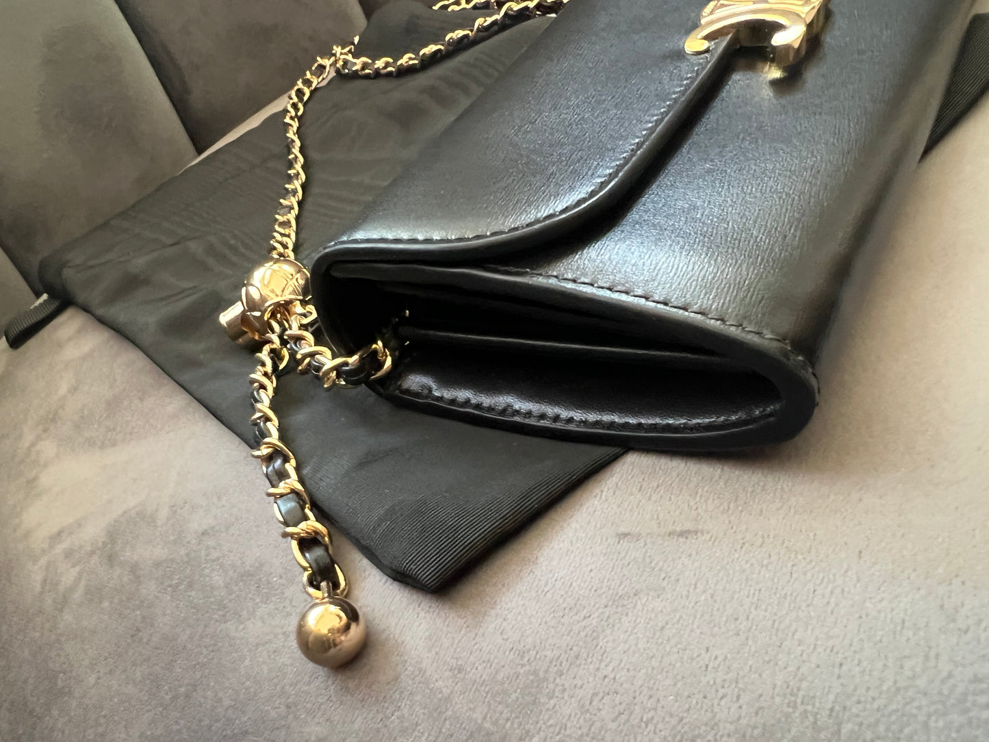 Celine Triomphe wallet on chain