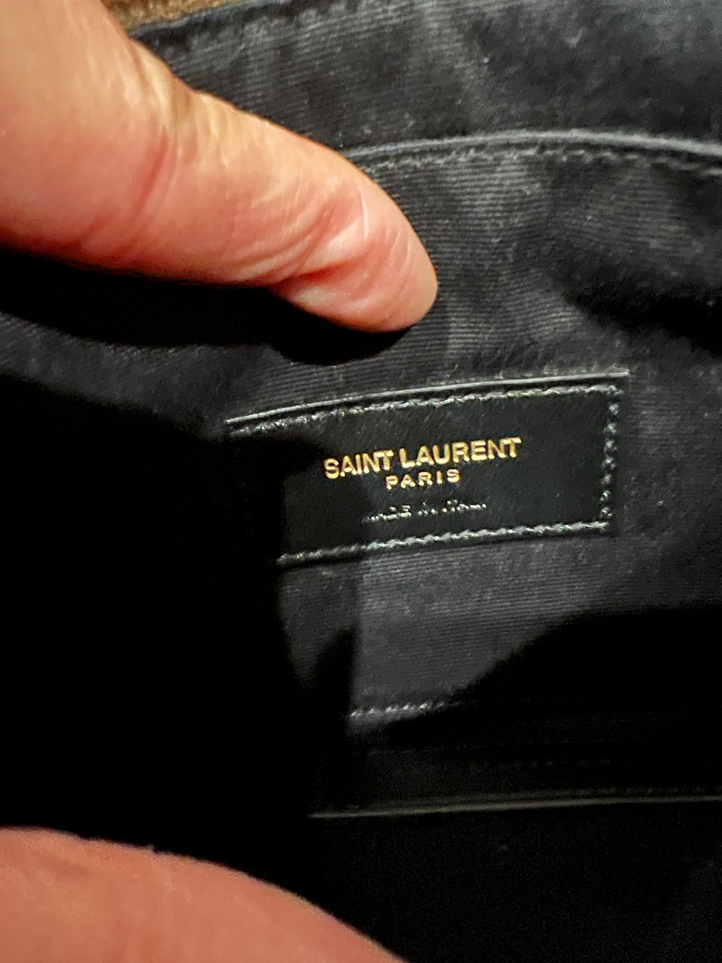 Beige Yves Saint Laurent wristlet / crossbody