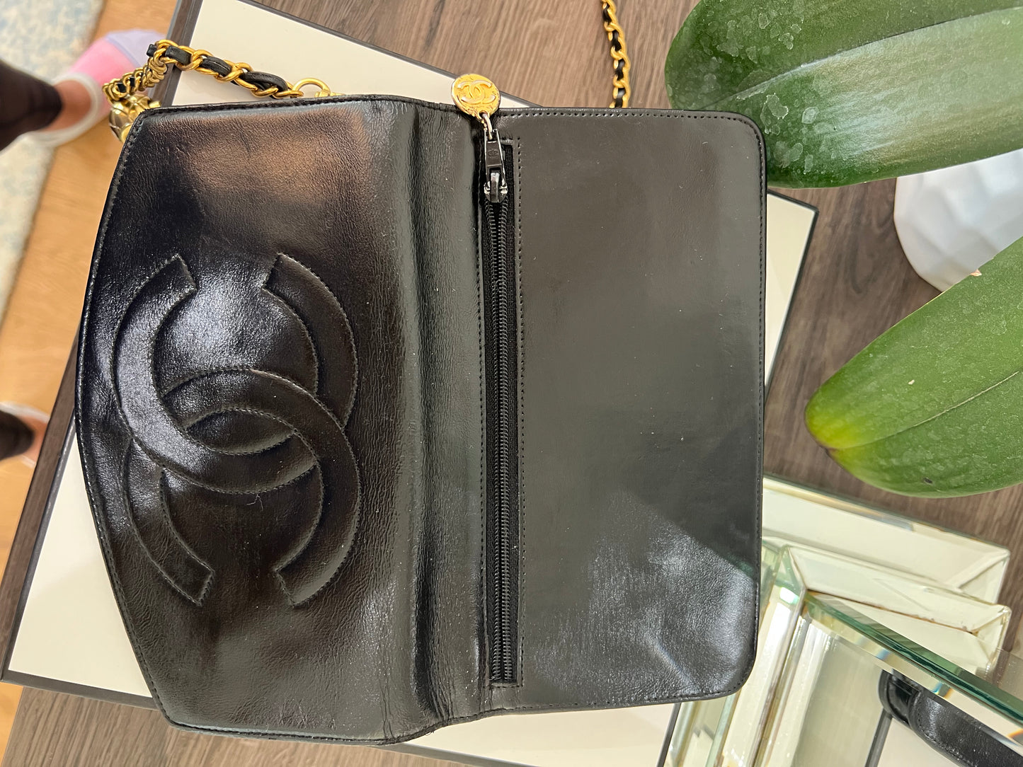 Chanel timeless clutch on chain