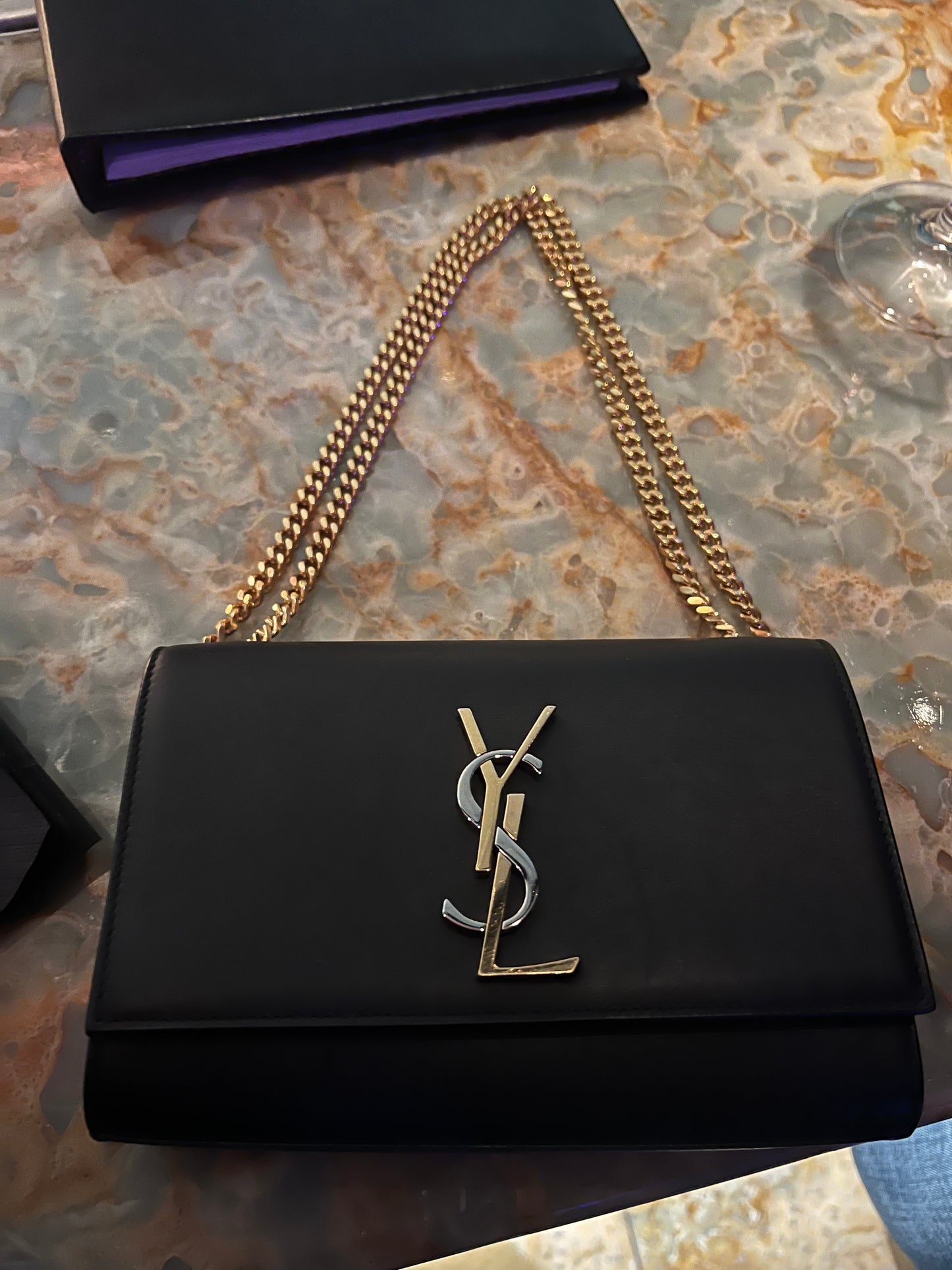 YSL Kate bag tricolor monogram