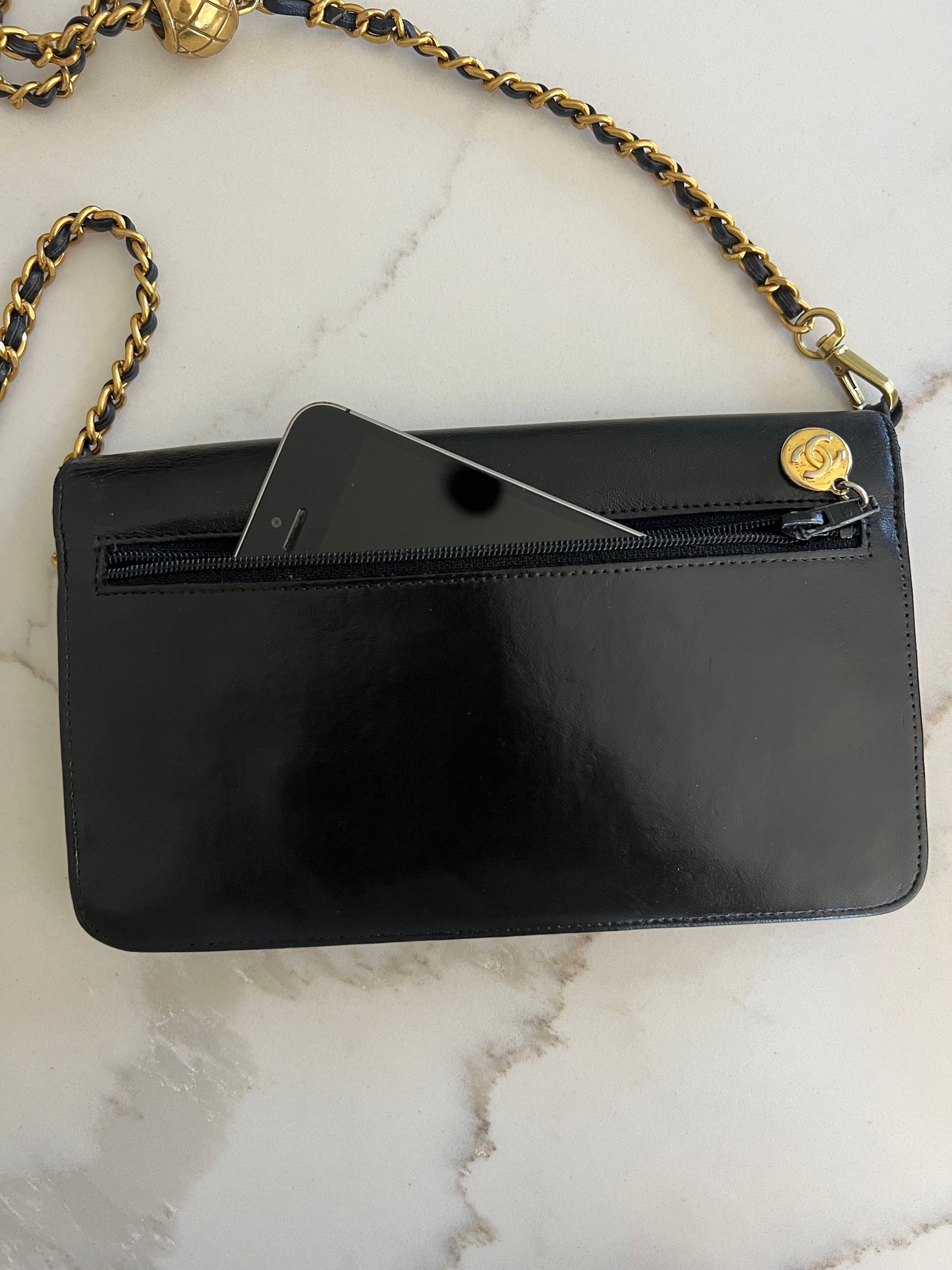 Chanel timeless clutch on chain