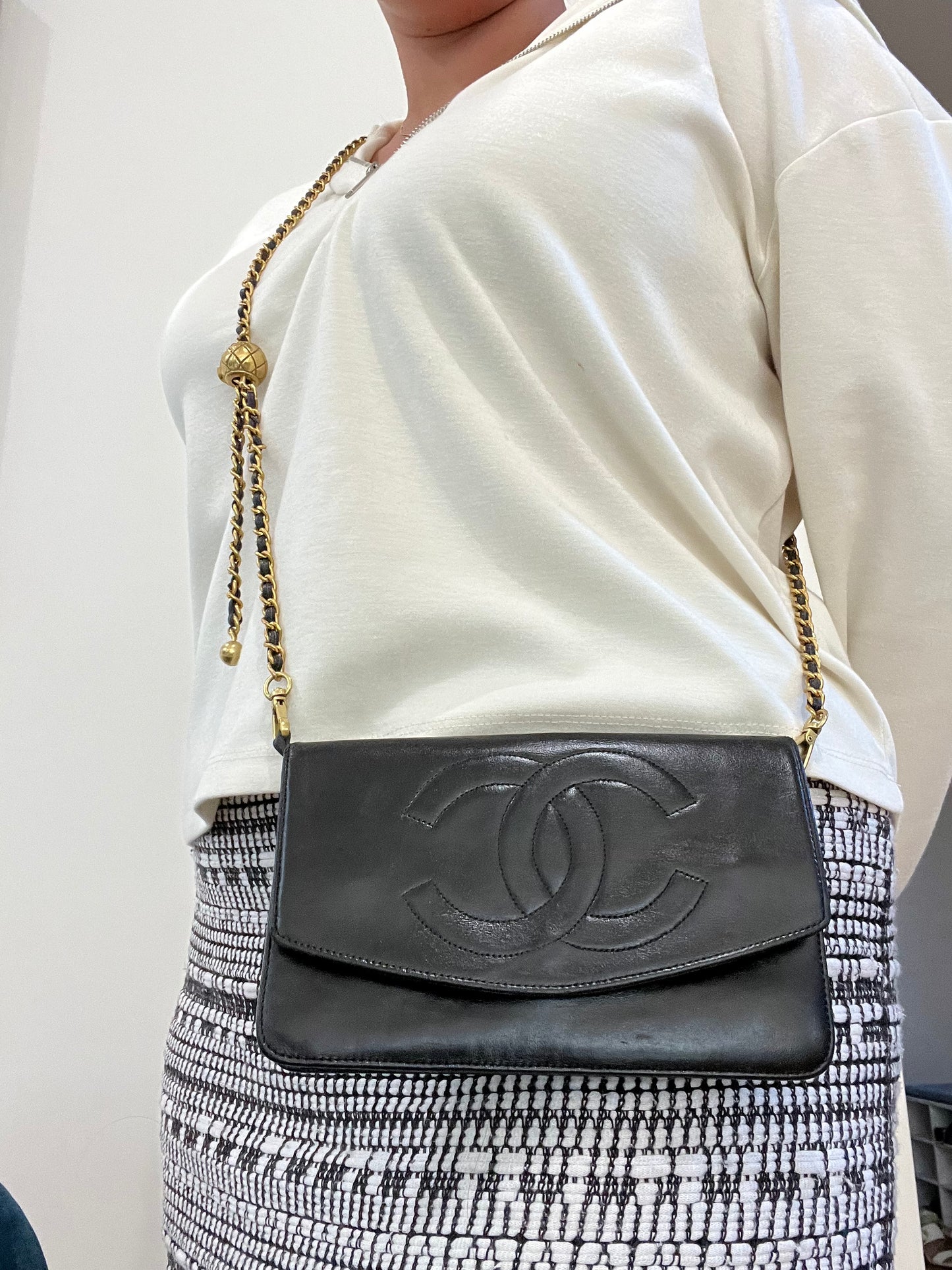 Chanel timeless clutch on chain