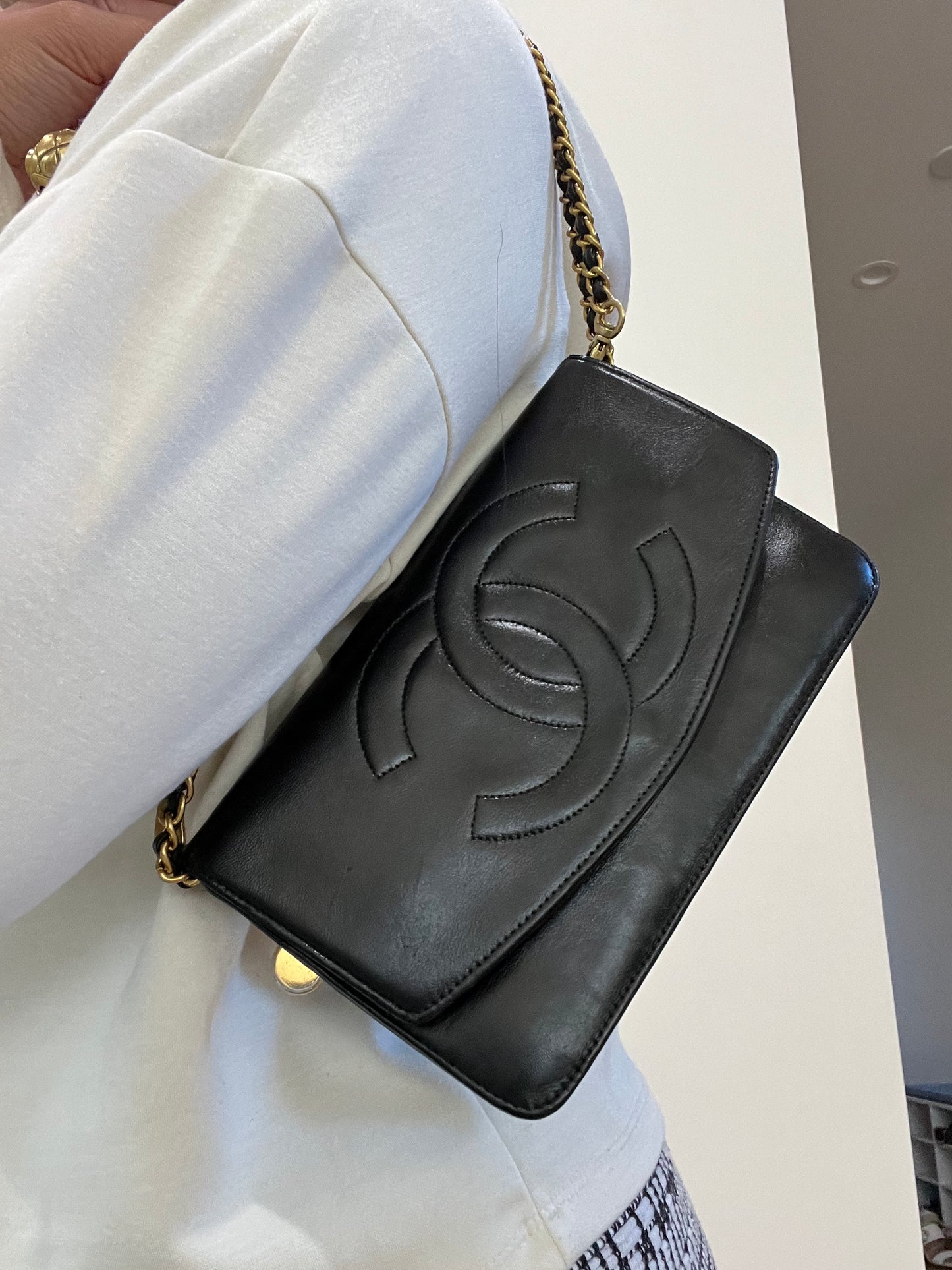 Chanel timeless clutch on chain