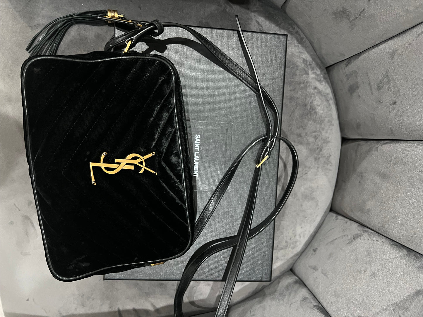 YSL Camera Bag Velvet -rare find