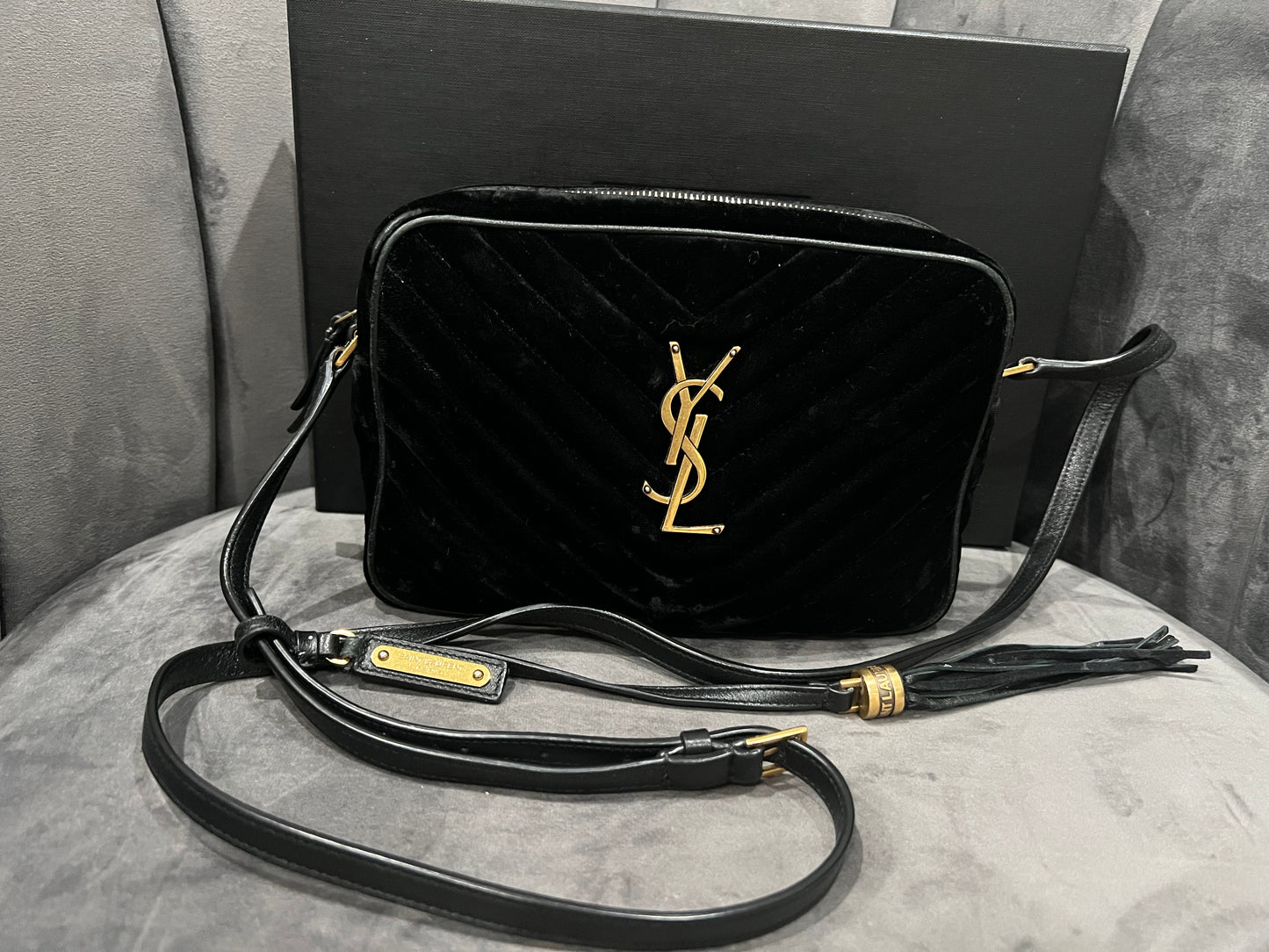 YSL Camera Bag Velvet -rare find
