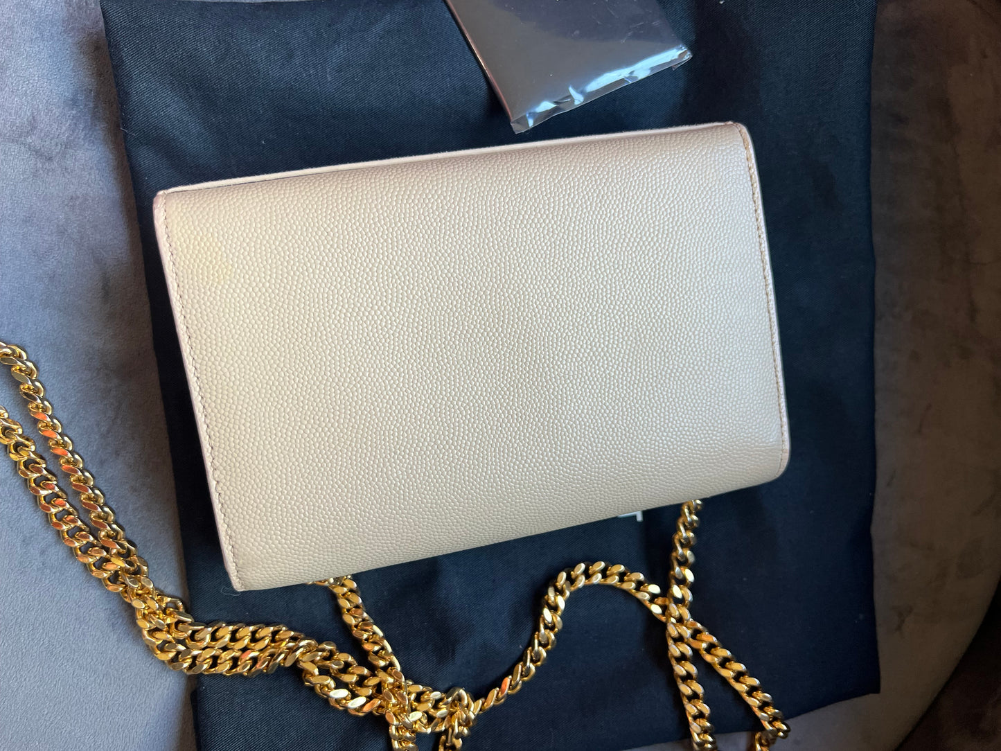 YSL beige Kate bag in small
