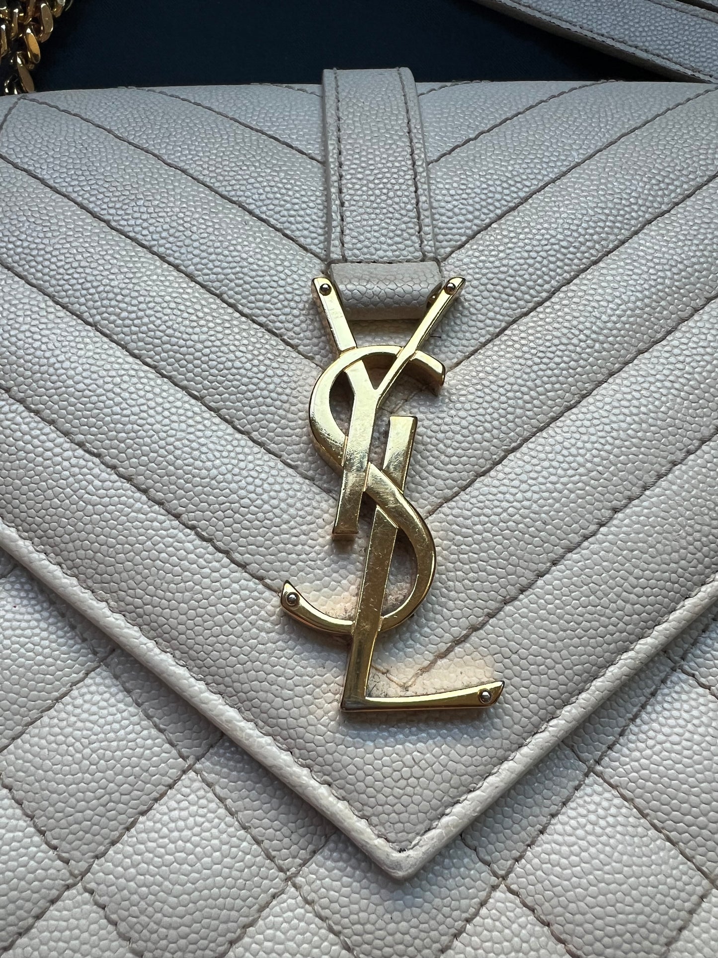 YSL mixed matelasse envelope bag