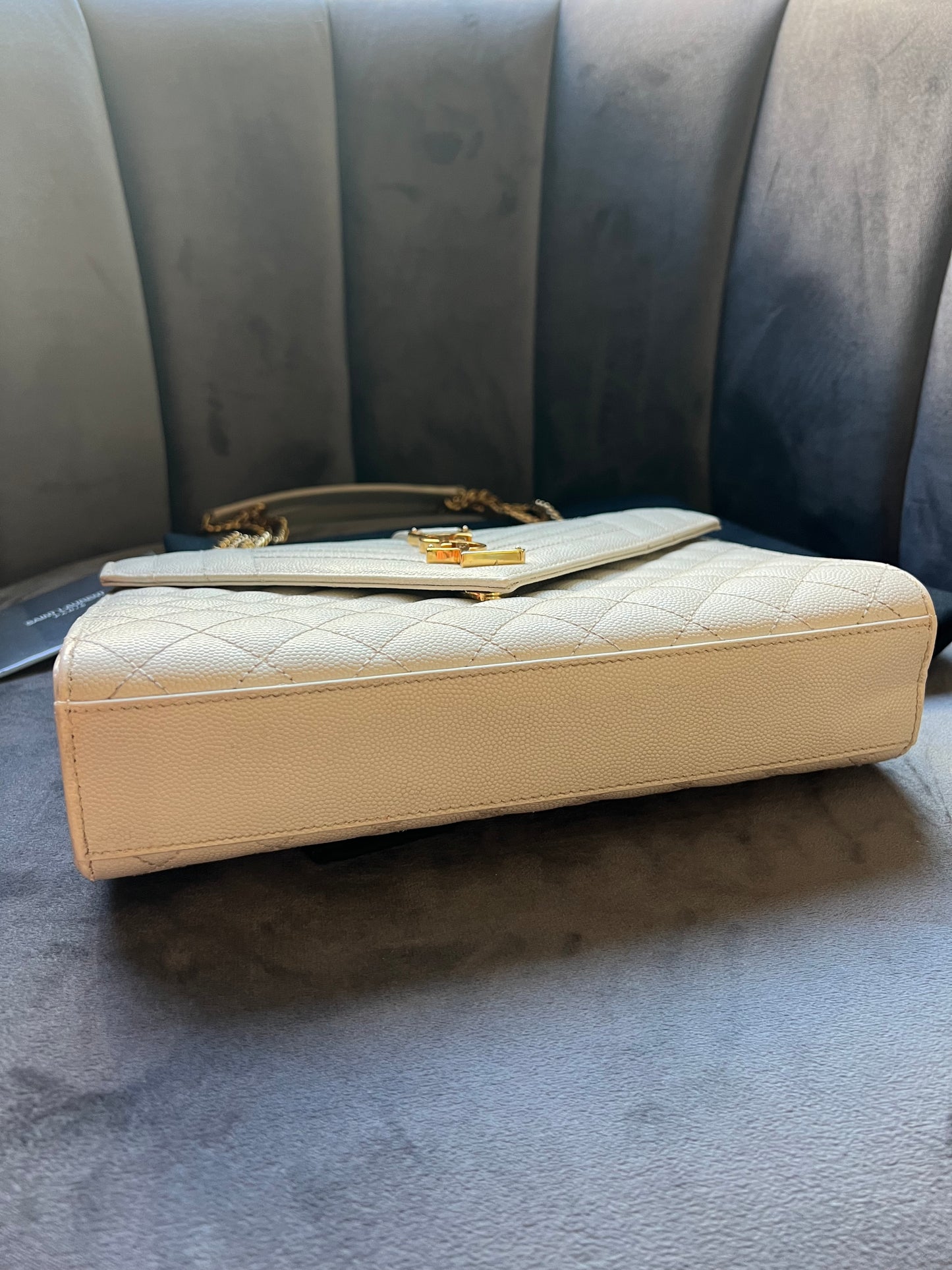 YSL mixed matelasse envelope bag