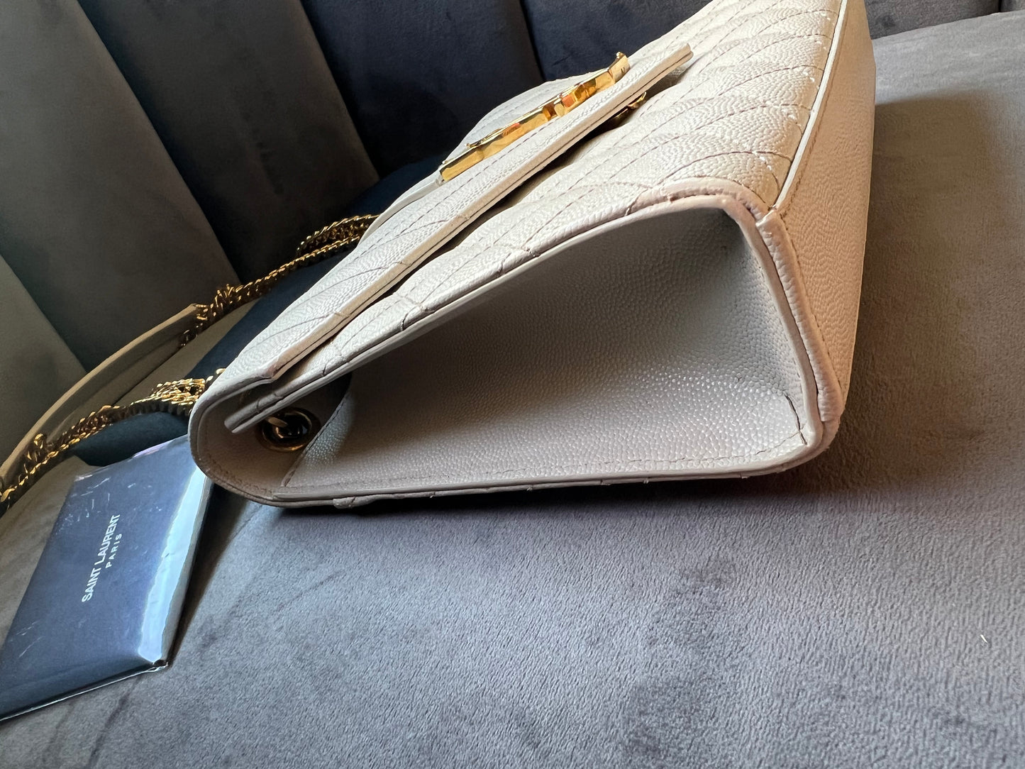 YSL mixed matelasse envelope bag
