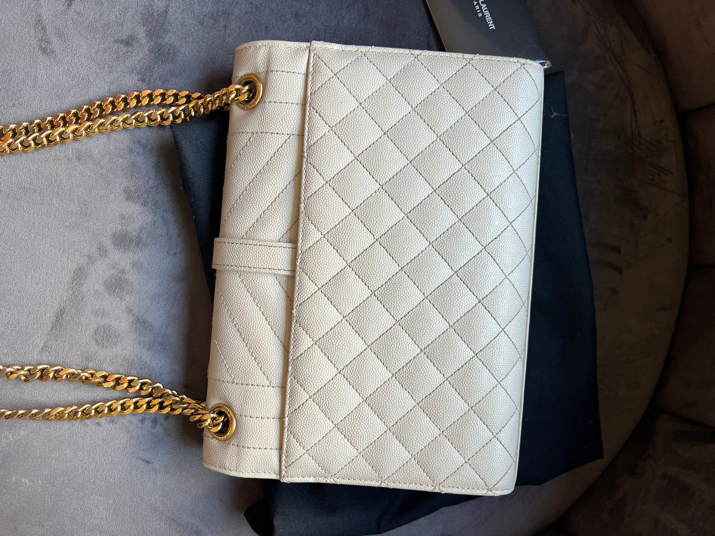 YSL mixed matelasse envelope bag