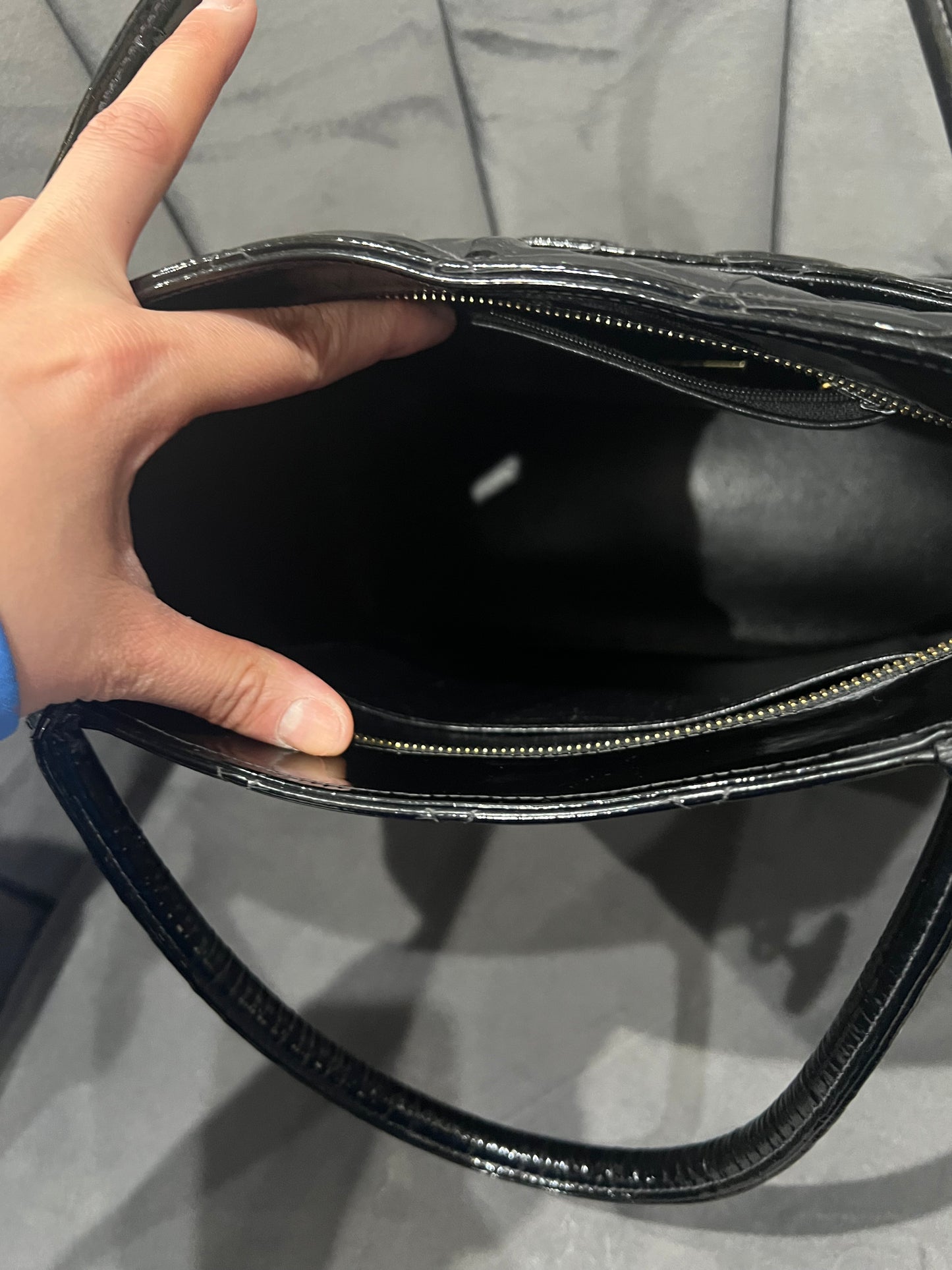 Chanel Medallion Tote Patent Black