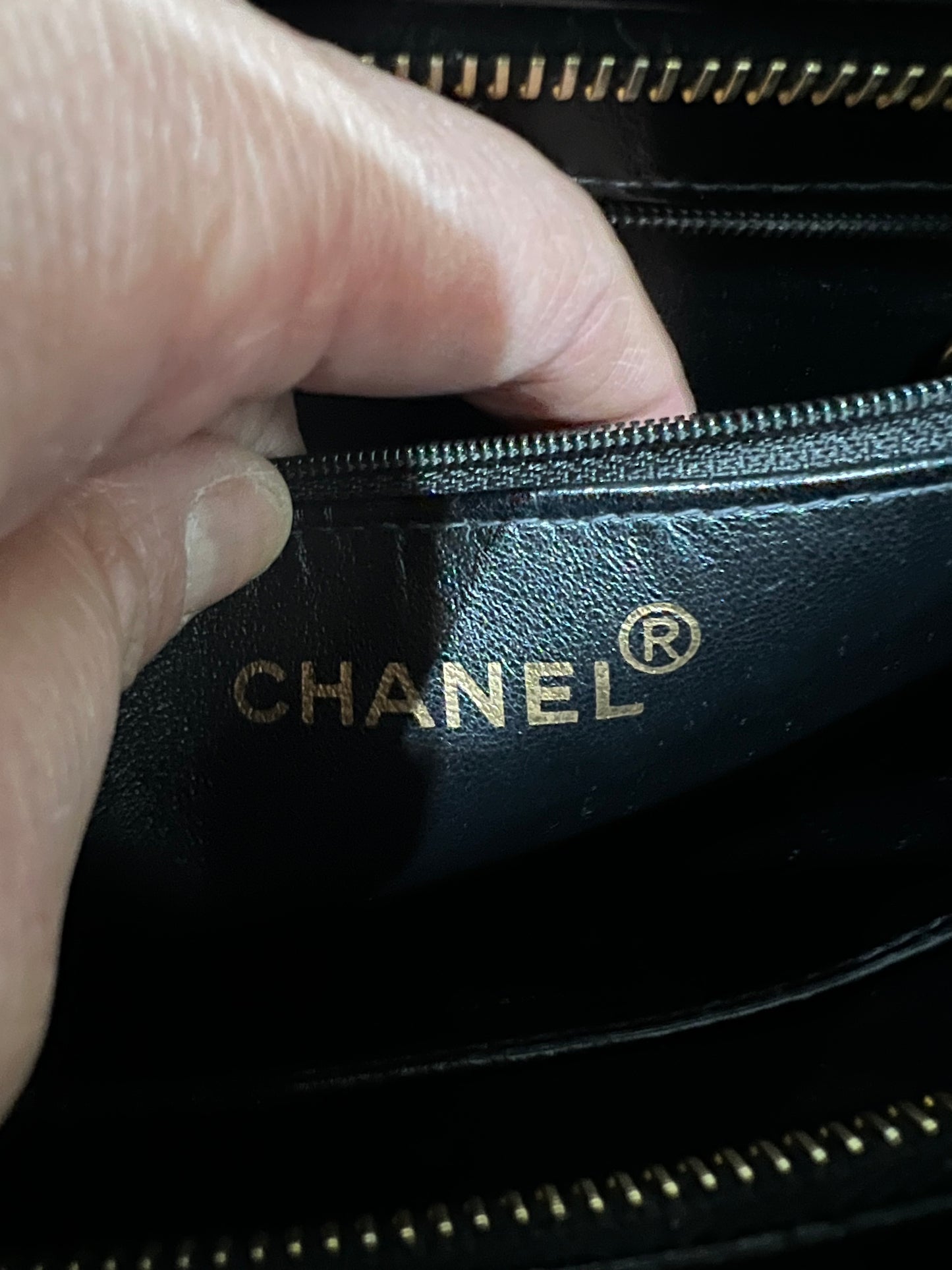 Chanel Medallion Tote Patent Black