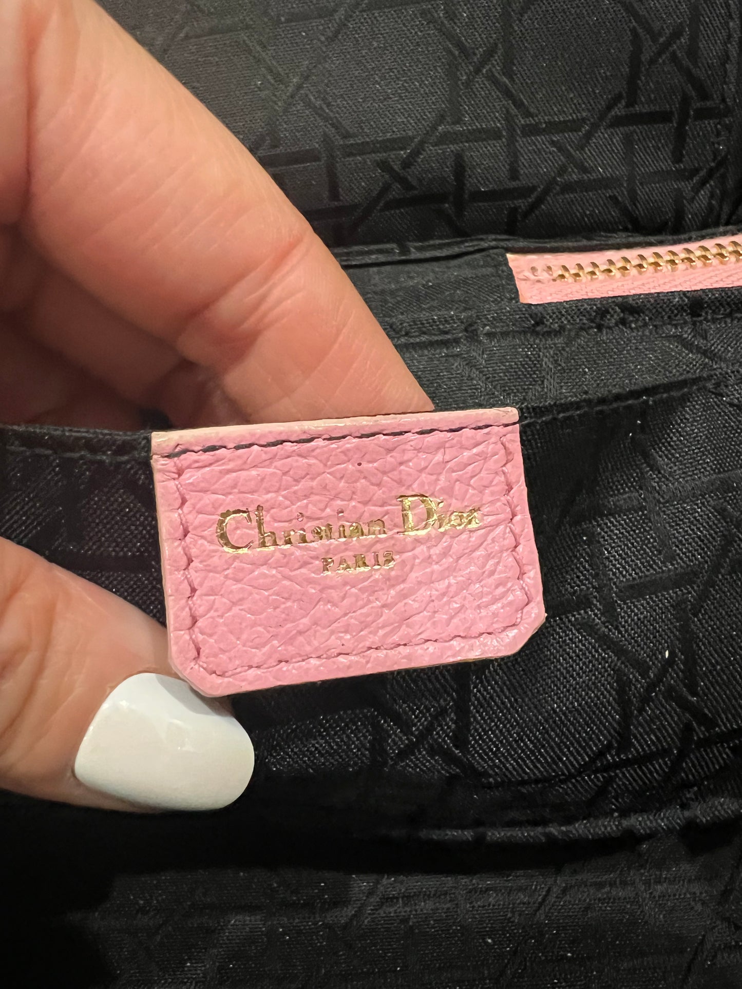Vintage Christian Dior Cannage Lambskin Vanity