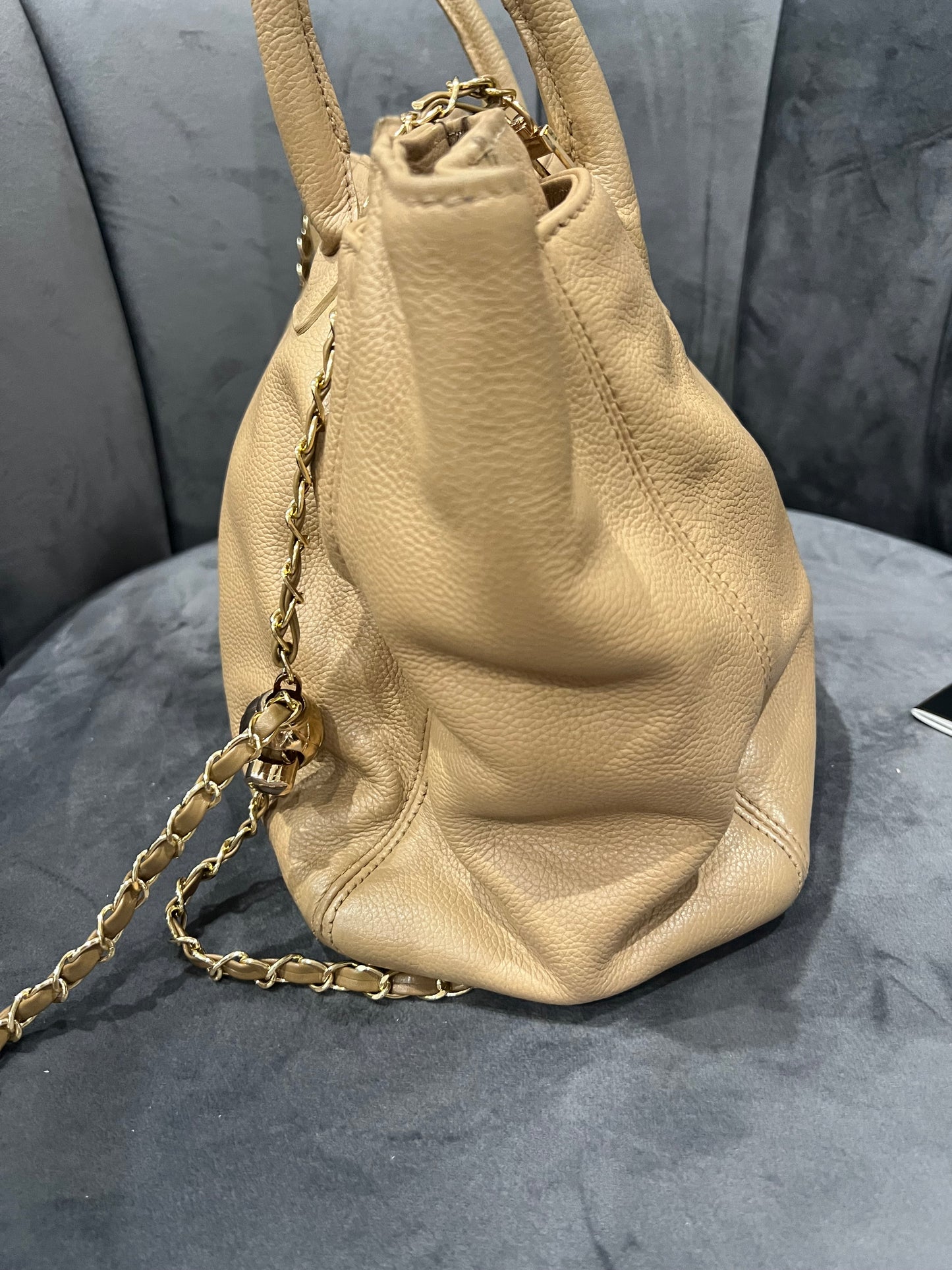 CHANEL Cerf Executive Tote Bag 24k Gold