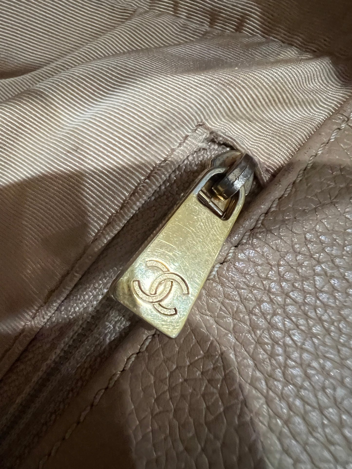 CHANEL Cerf Executive Tote Bag 24k Gold