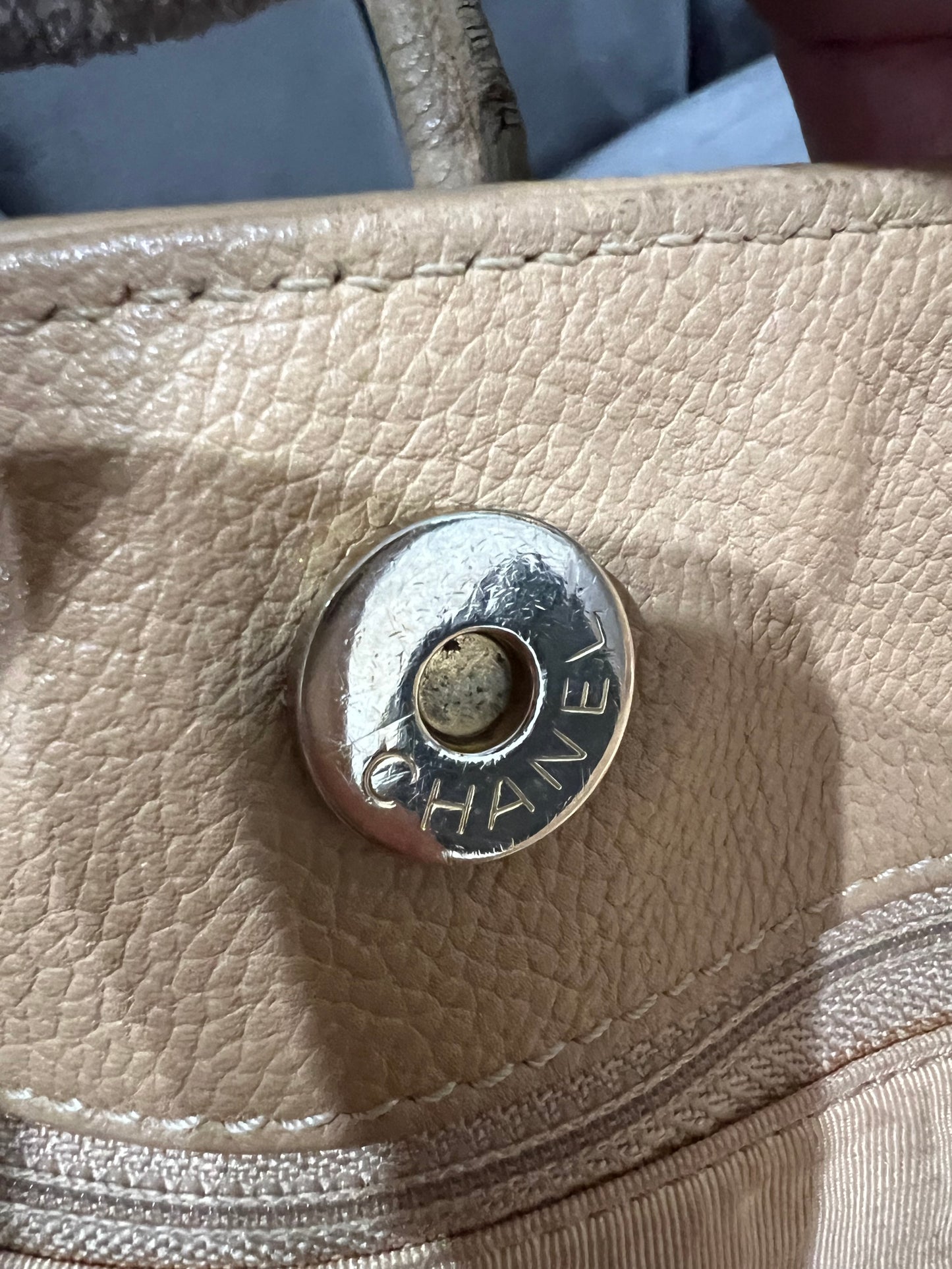 CHANEL Cerf Executive Tote Bag 24k Gold