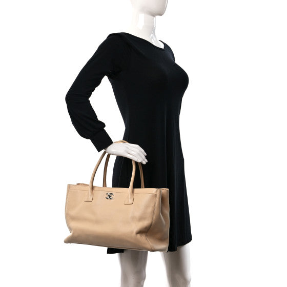 CHANEL Cerf Executive Tote Bag 24k Gold
