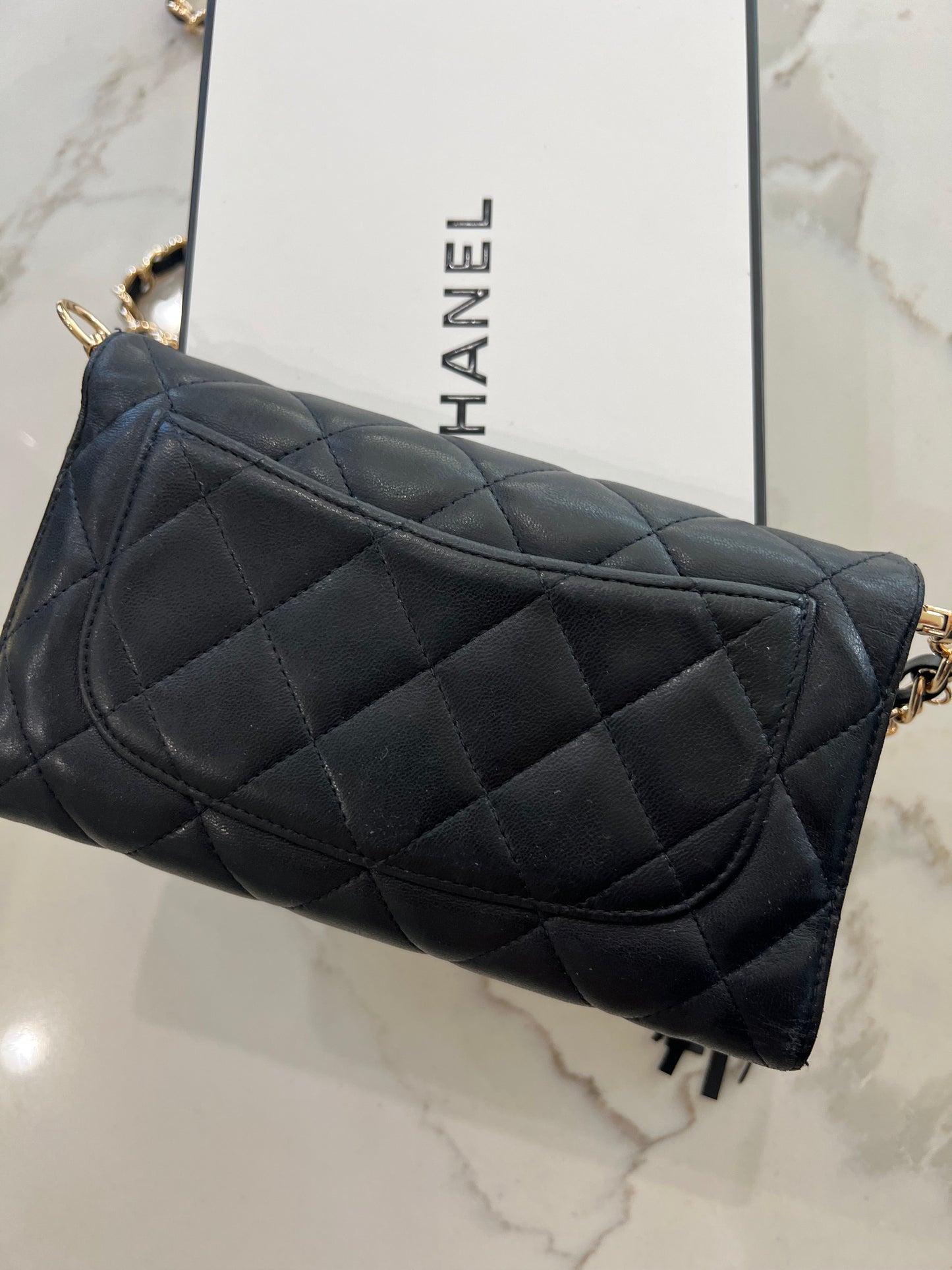 Chanel timeless wallet on chain
