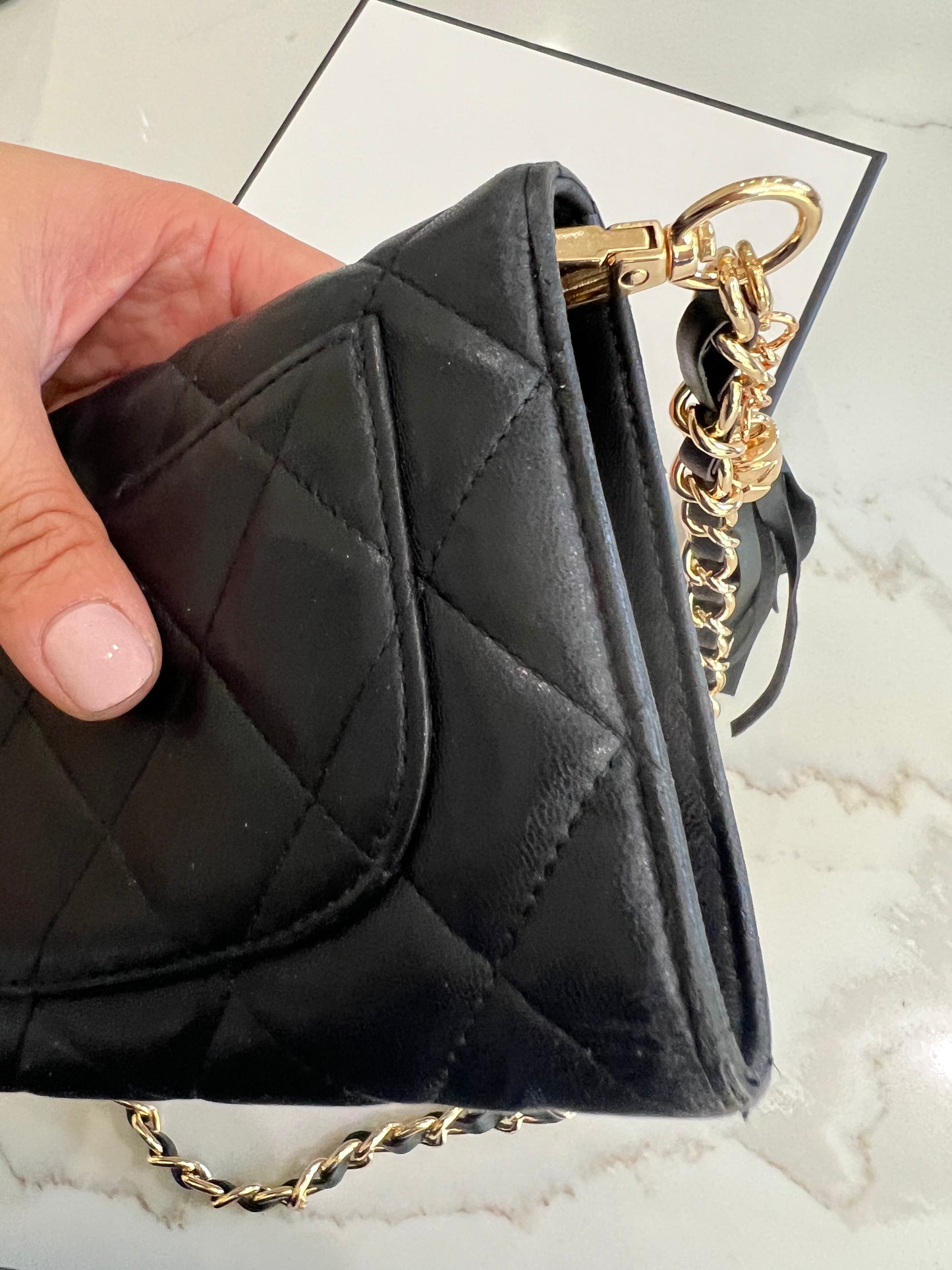Chanel timeless wallet on chain