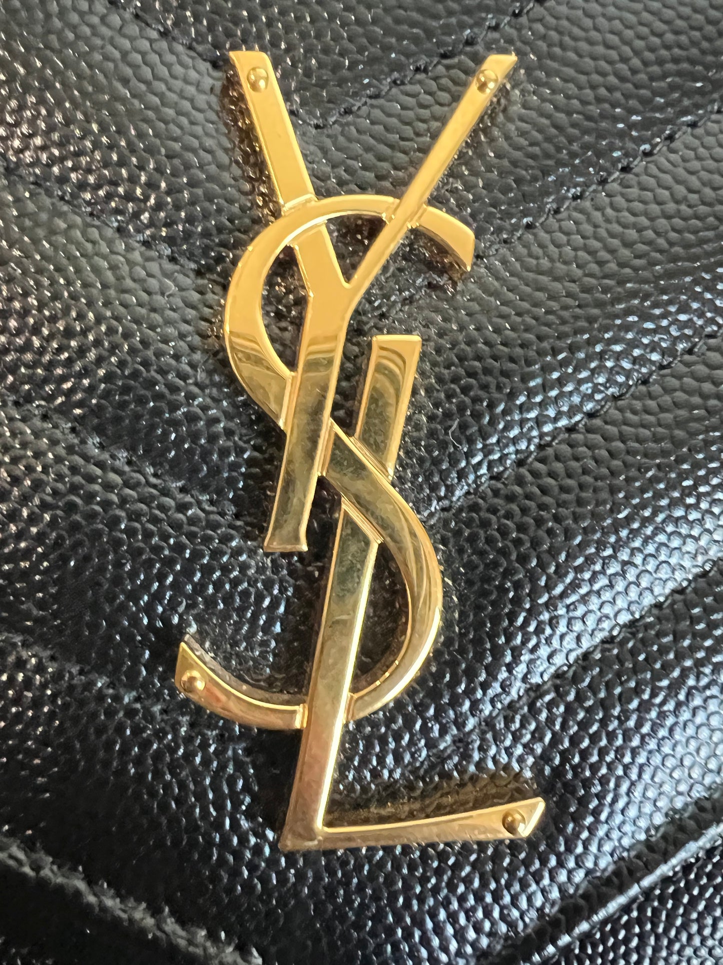 YSL cassandre envelope flap wristlet / crossbody