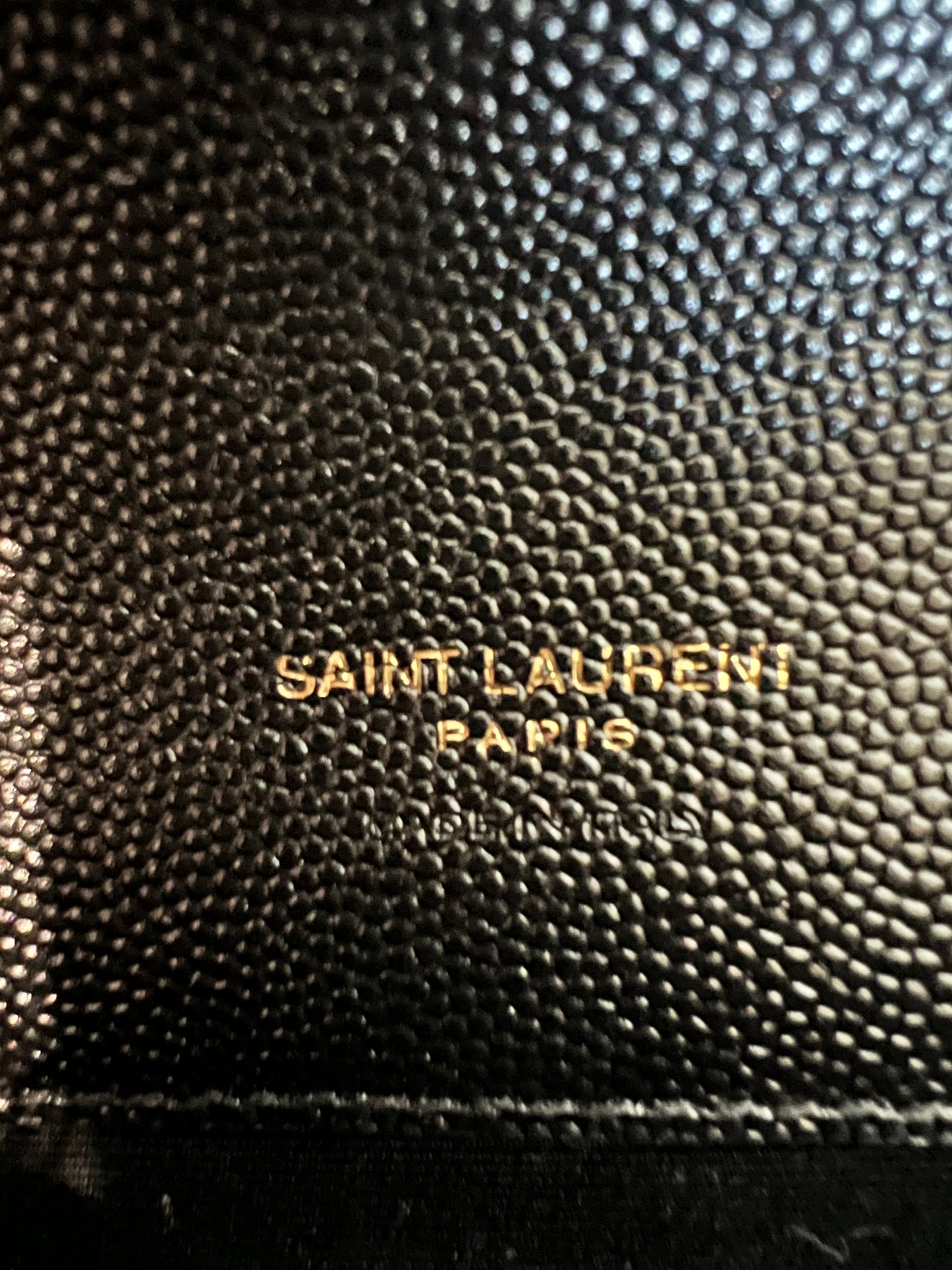 YSL cassandre envelope flap wristlet / crossbody