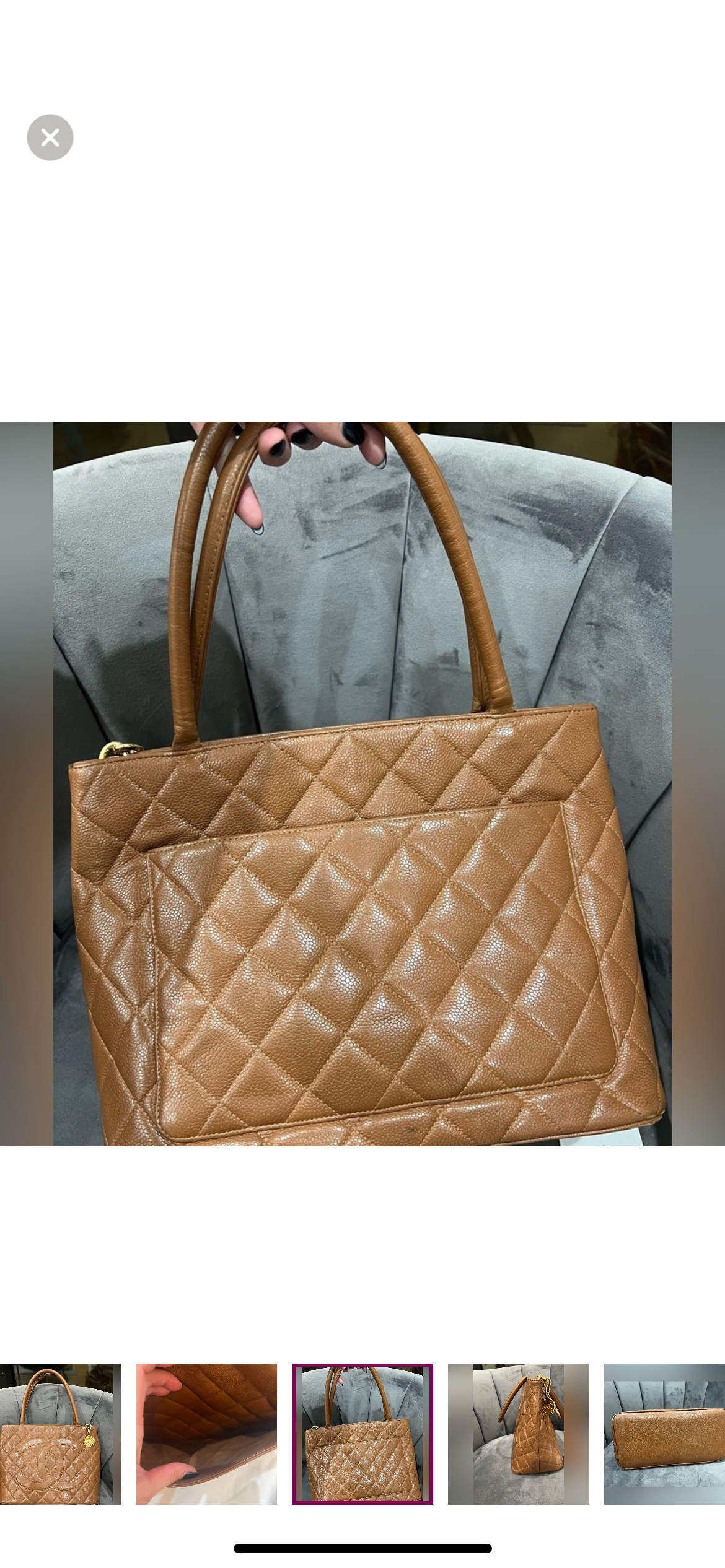 Chanel Caviar Quilted Medallion Tote Bag