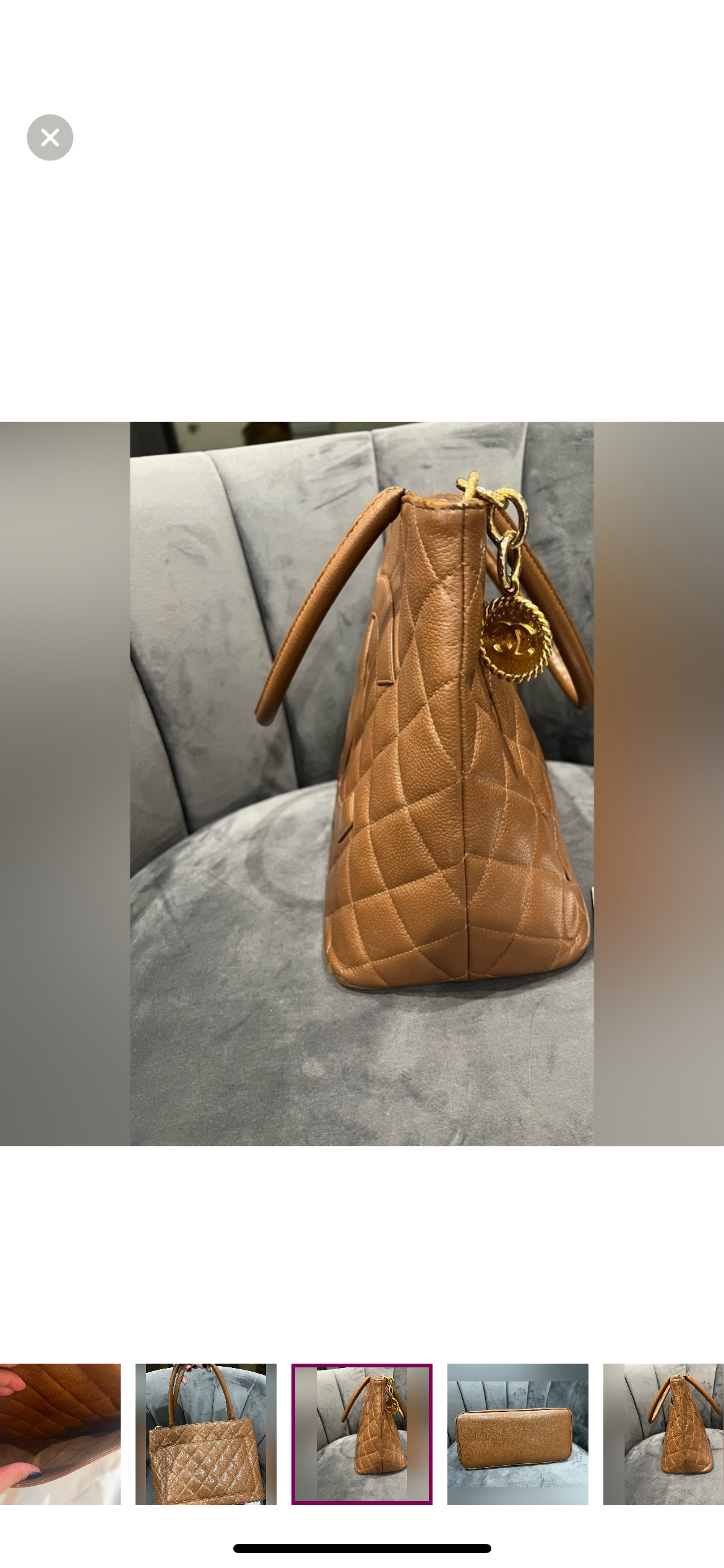 Chanel Caviar Quilted Medallion Tote Bag