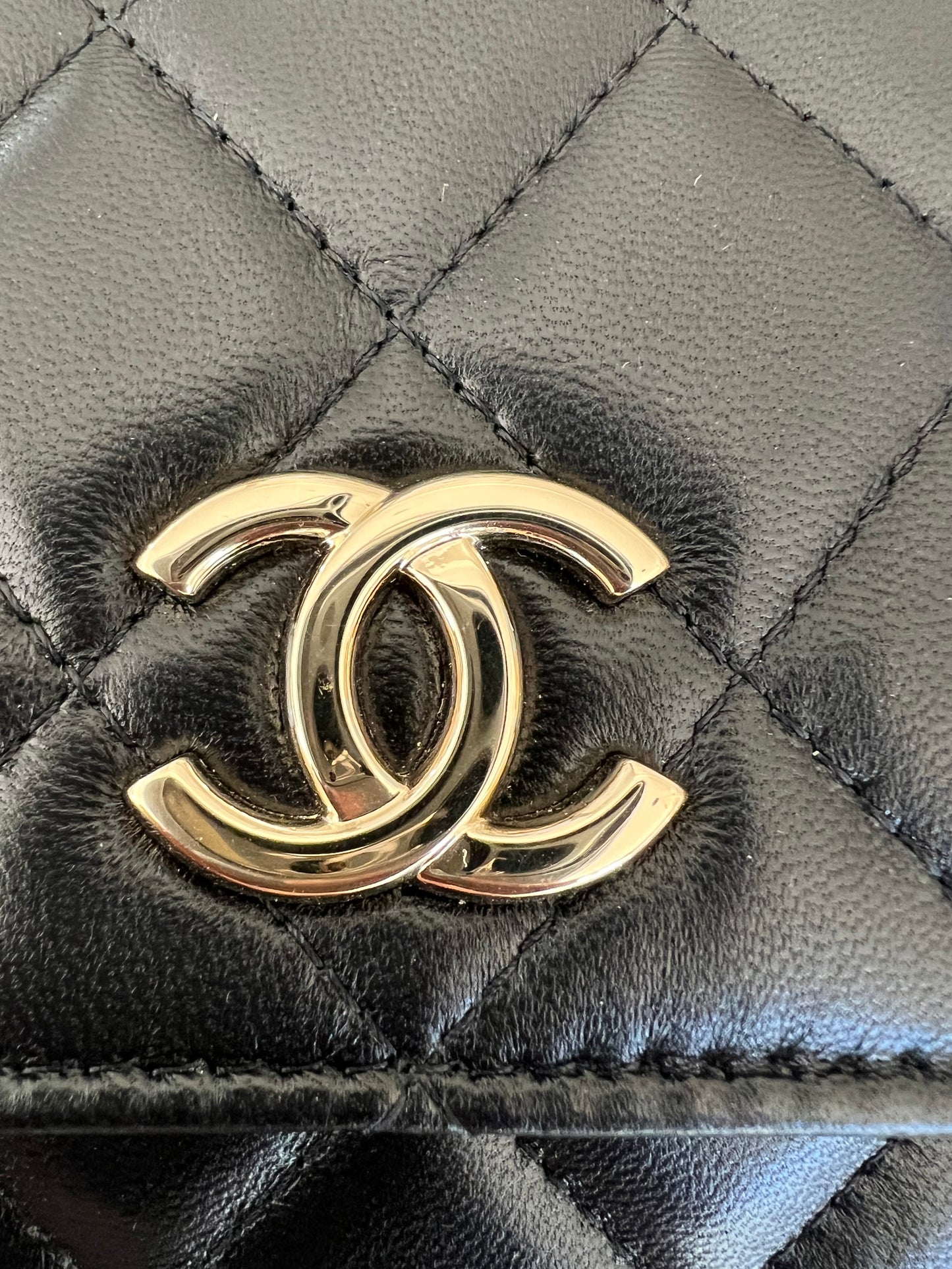 Chanel matelasse quilted clutch