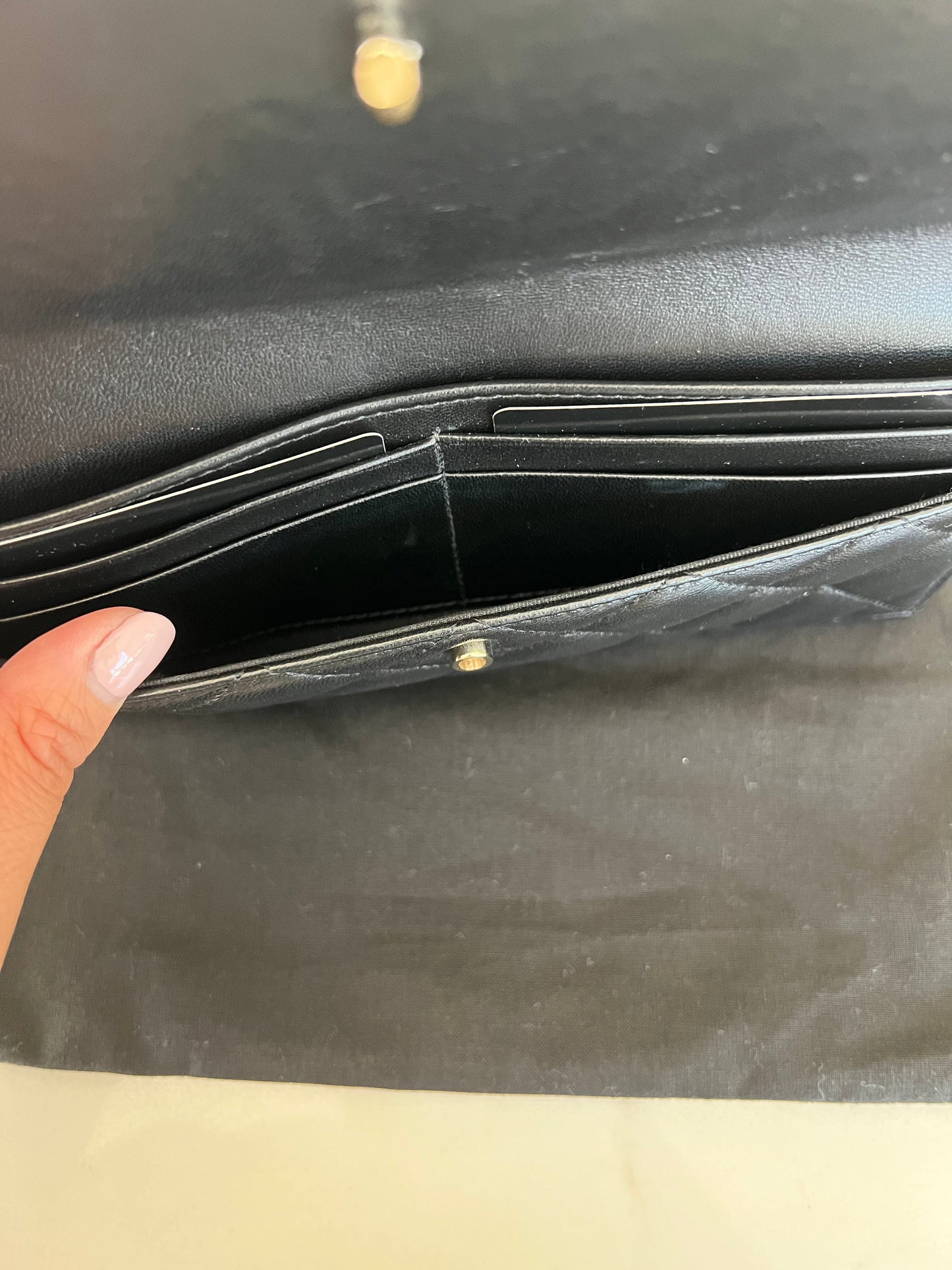 Chanel matelasse quilted clutch