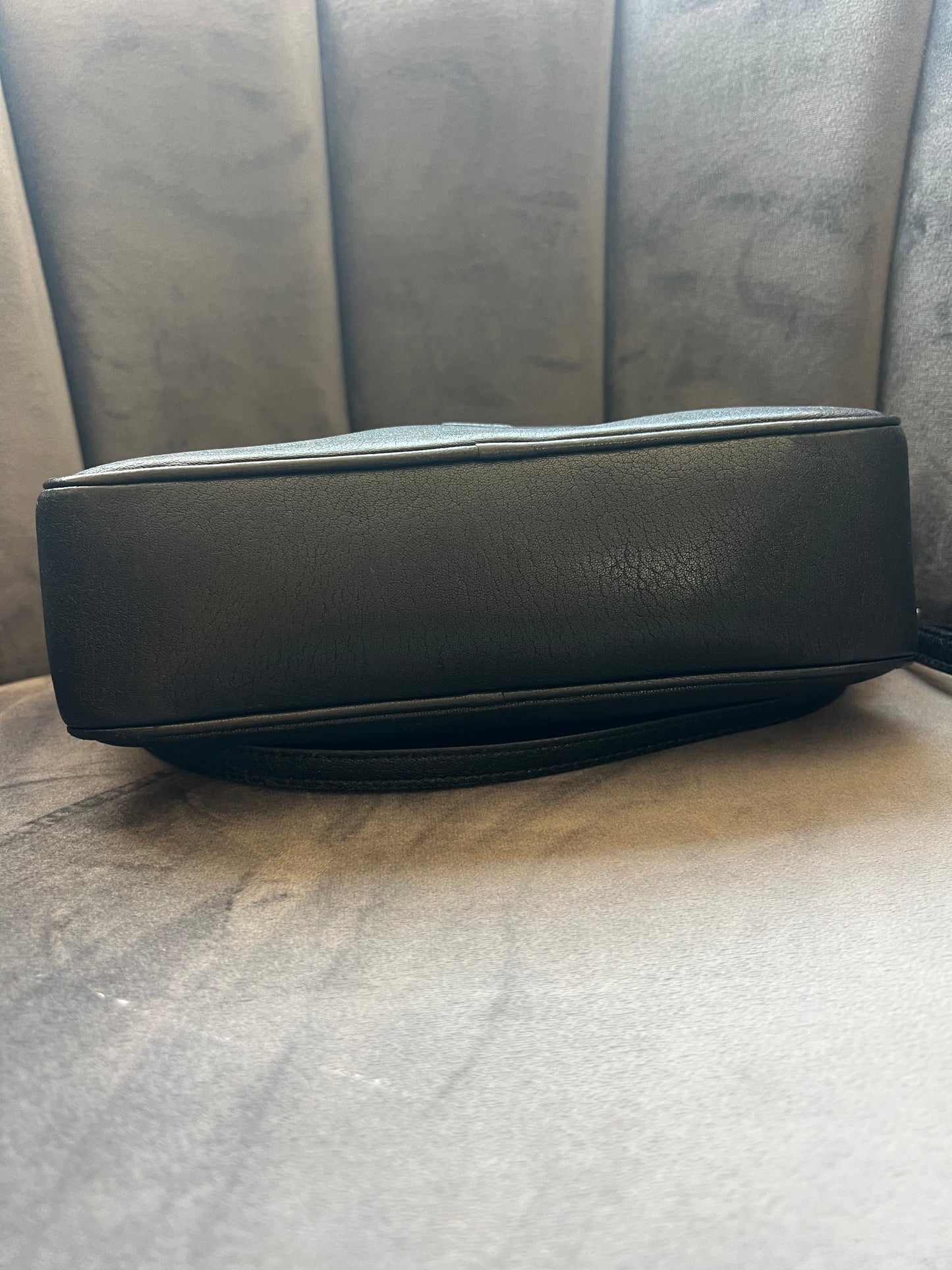 Yves Saint Laurent camera bag embossed black