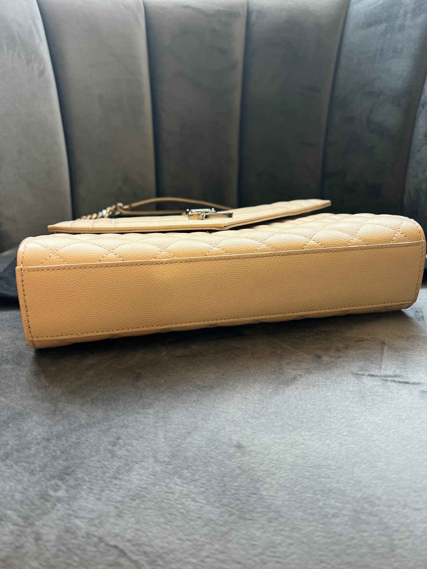 YSL medium envelope flap mixed matelasse bag