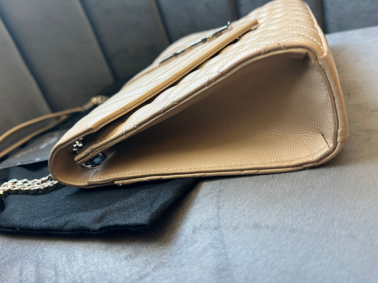 YSL medium envelope flap mixed matelasse bag