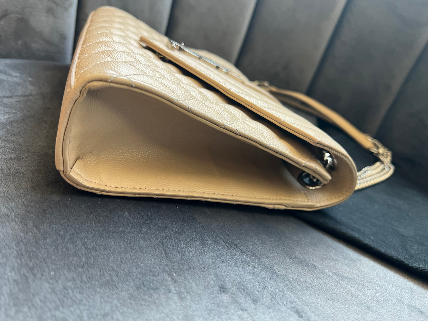 YSL medium envelope flap mixed matelasse bag