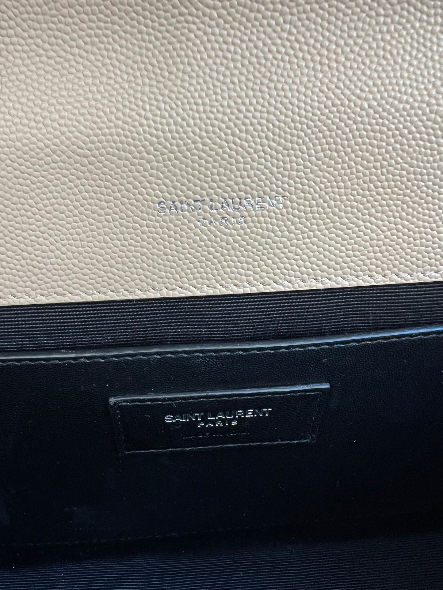 YSL medium envelope flap mixed matelasse bag