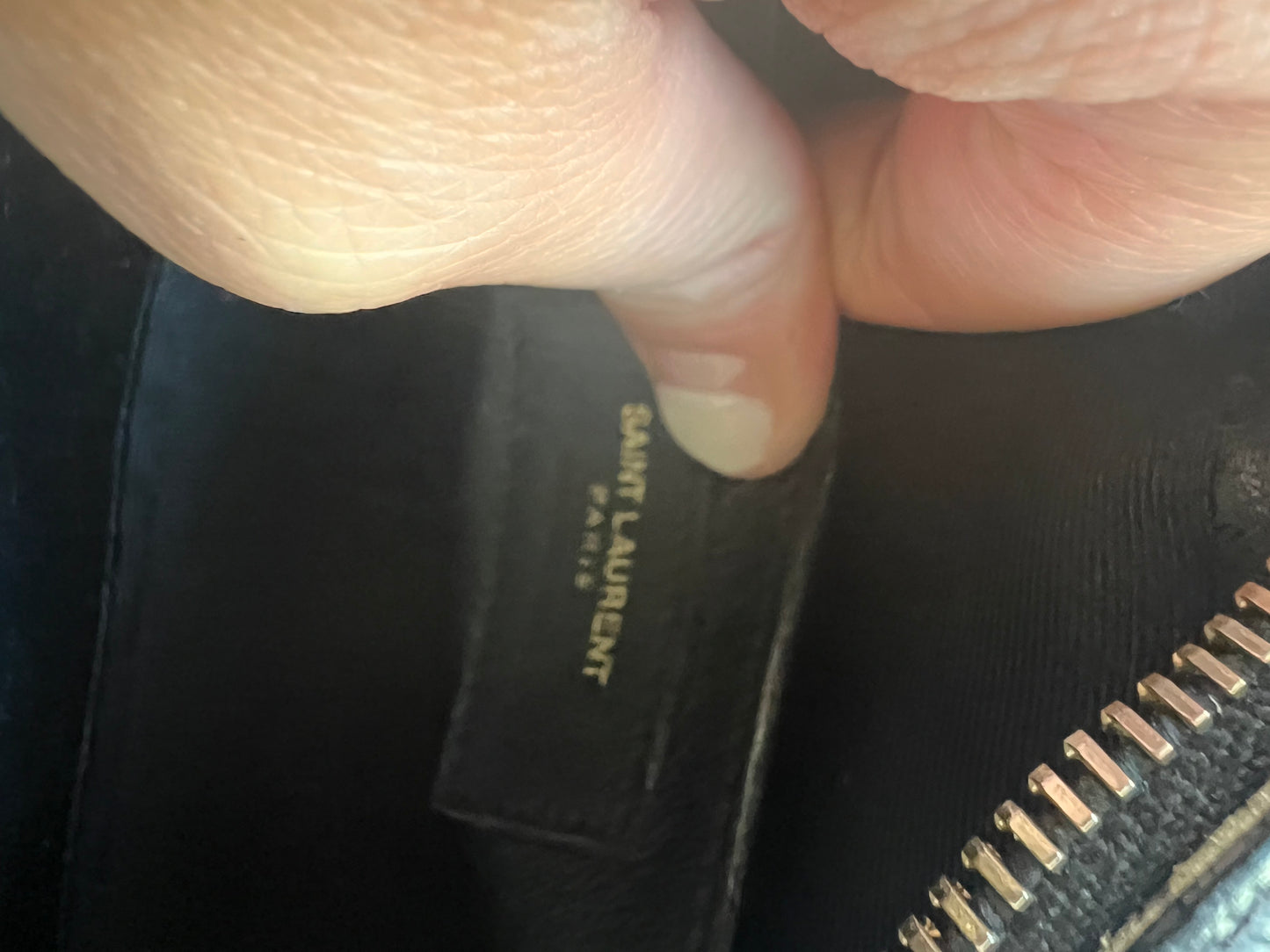 Yves Saint Laurent camera Lou monogram bag pebbled