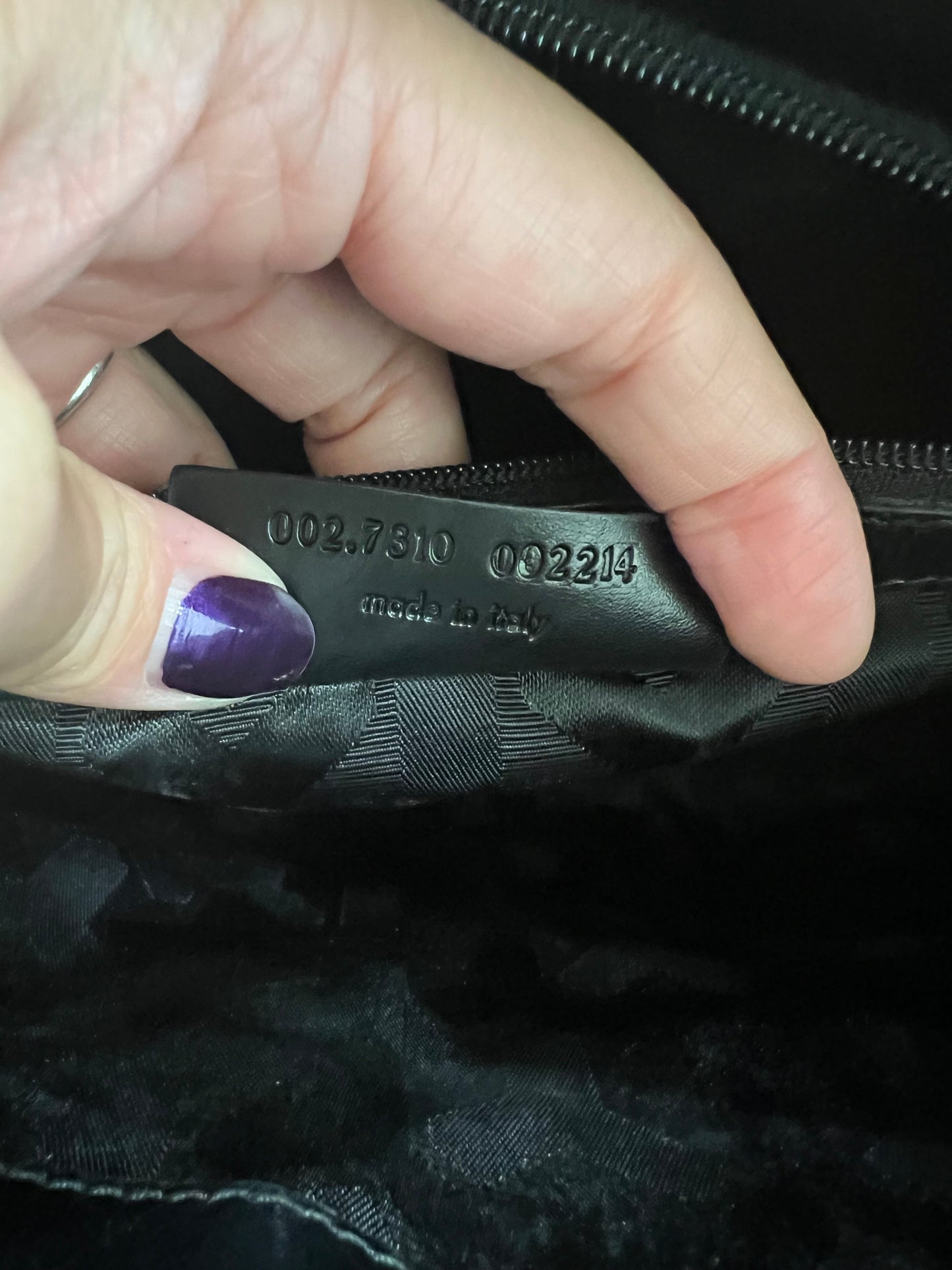 YSL Manhattan canvas tote beige and black