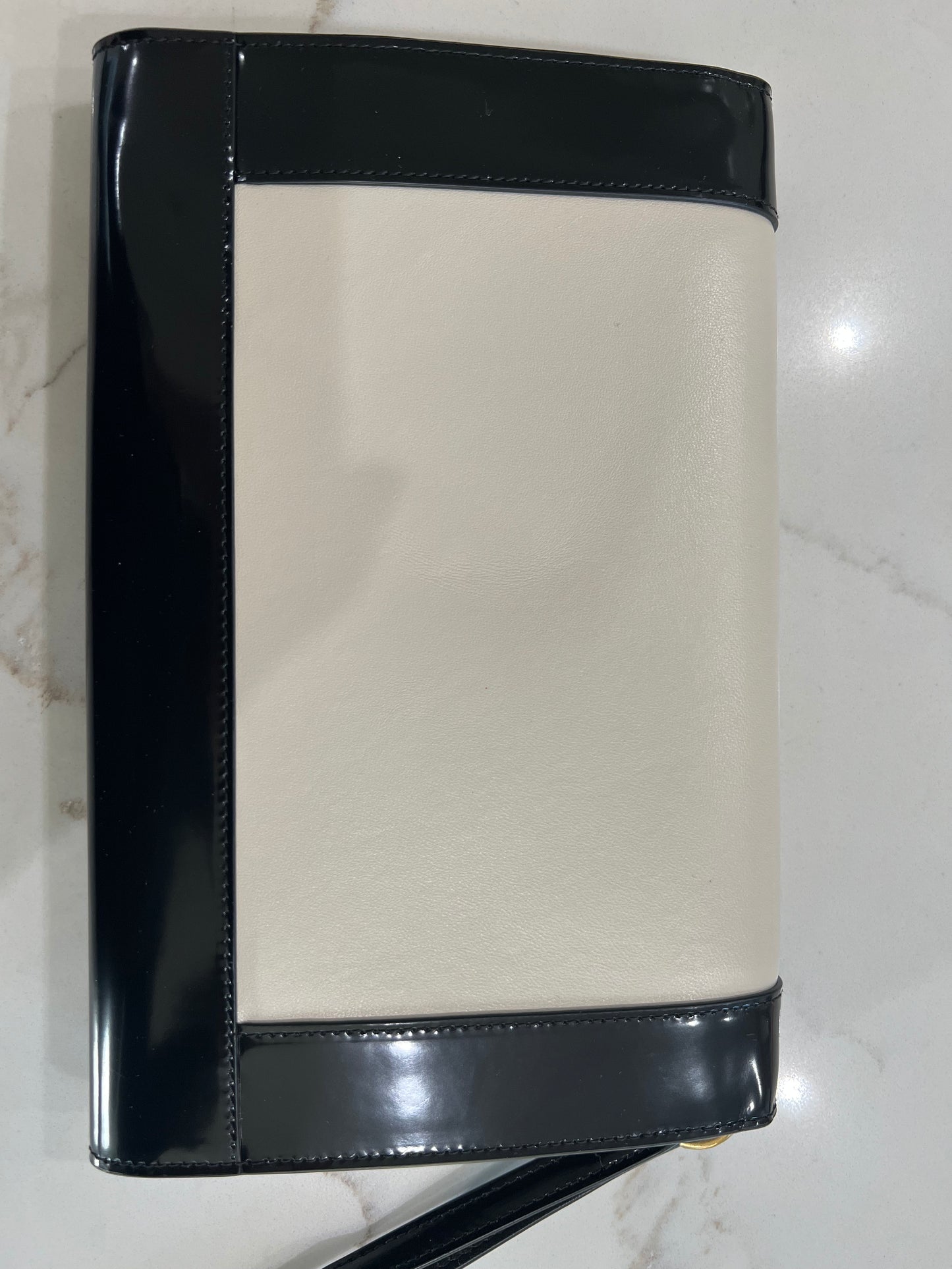 YSL Flap Two Tone Napa Pouch Wristlet