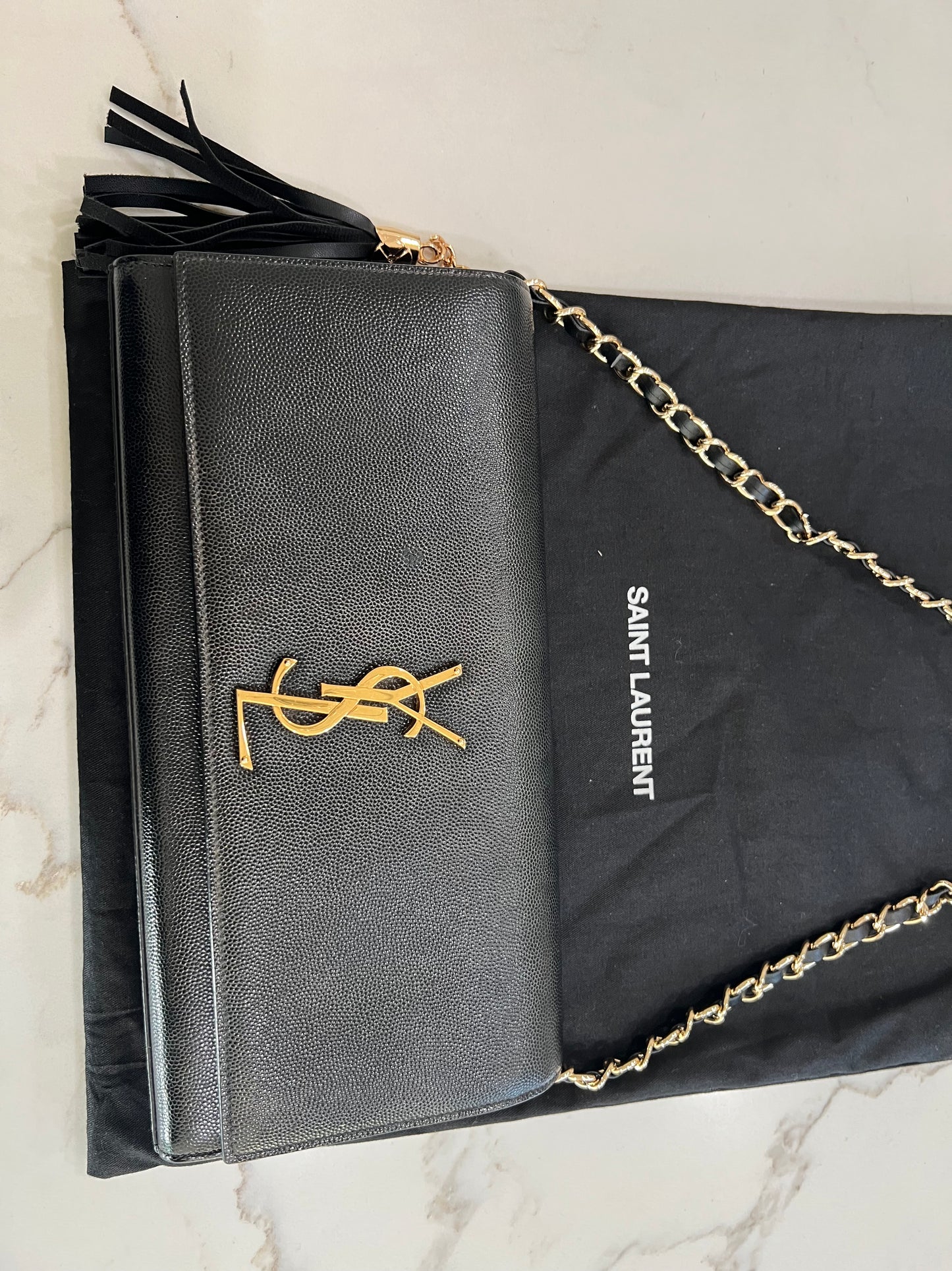 YSL Kate clutch with chain