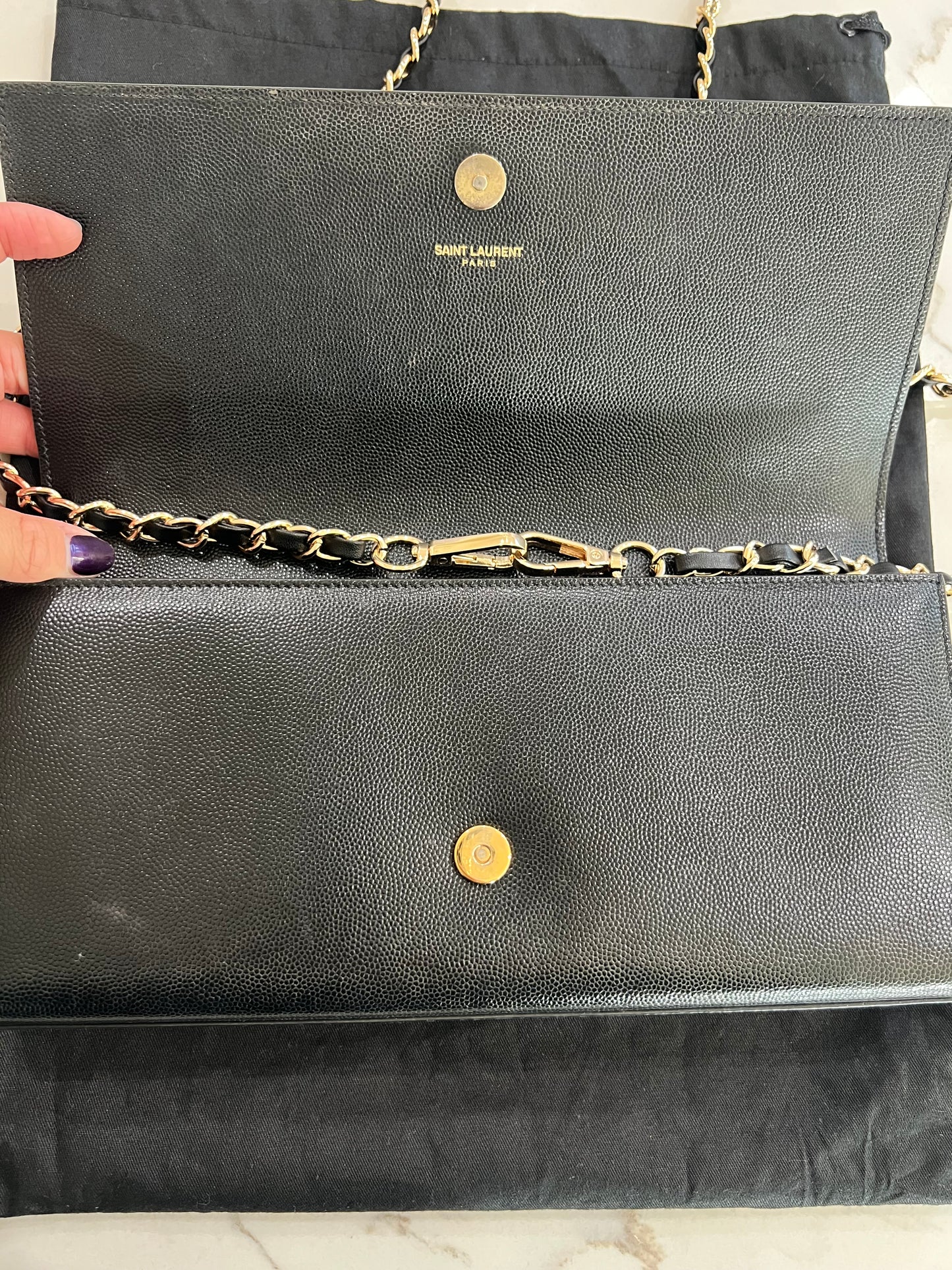 YSL Kate clutch with chain
