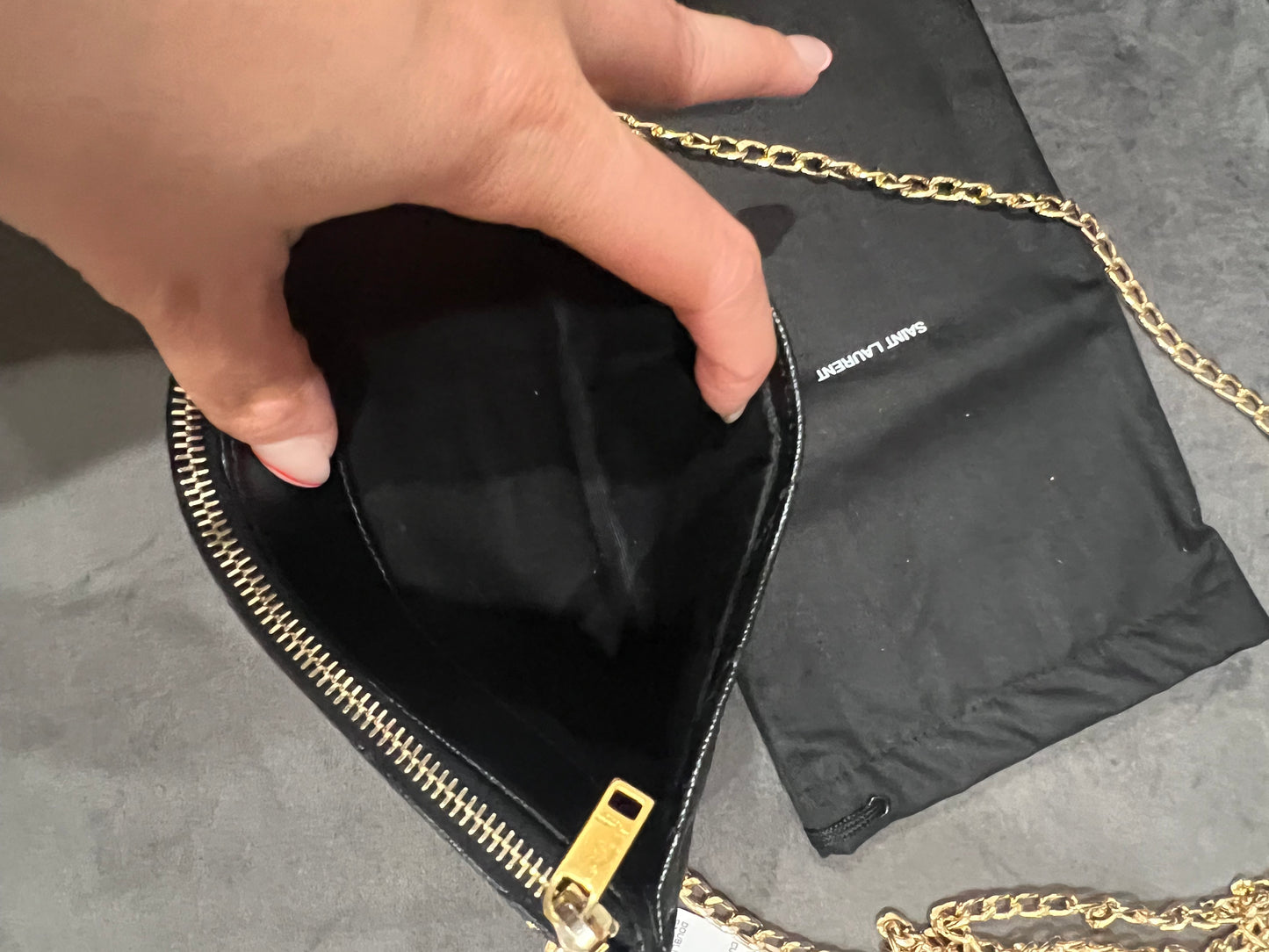 YSL monogram clutch & crossbody bag