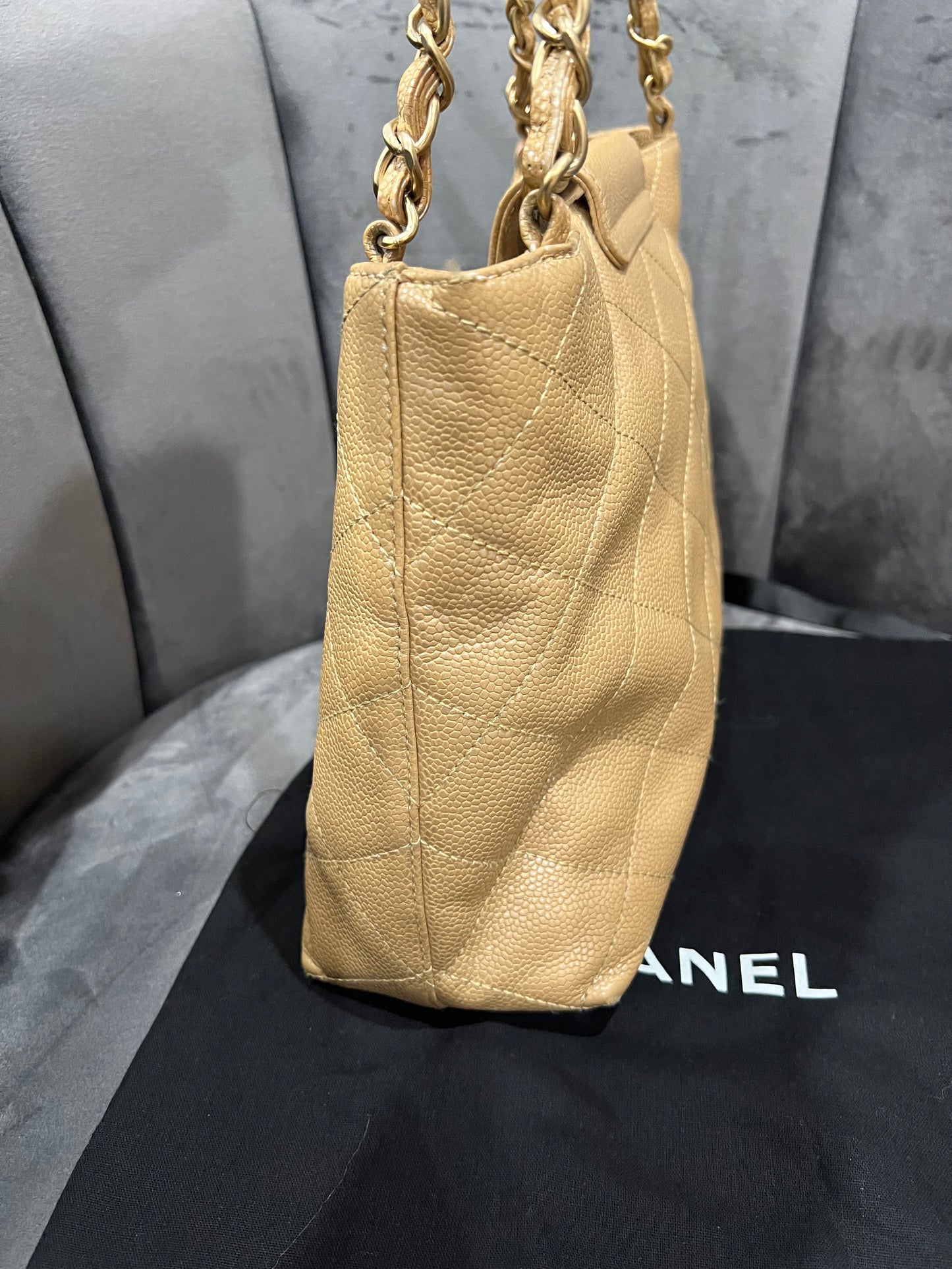 Rare Iridescent CHANEL Kelly Shopper Bag