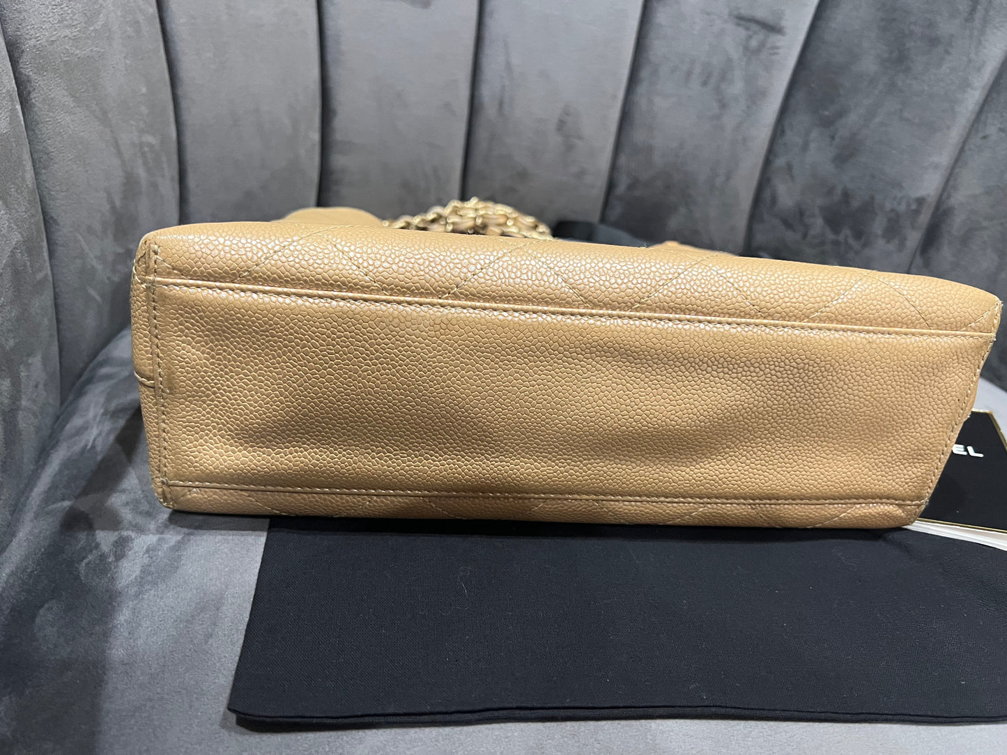 Rare Iridescent CHANEL Kelly Shopper Bag