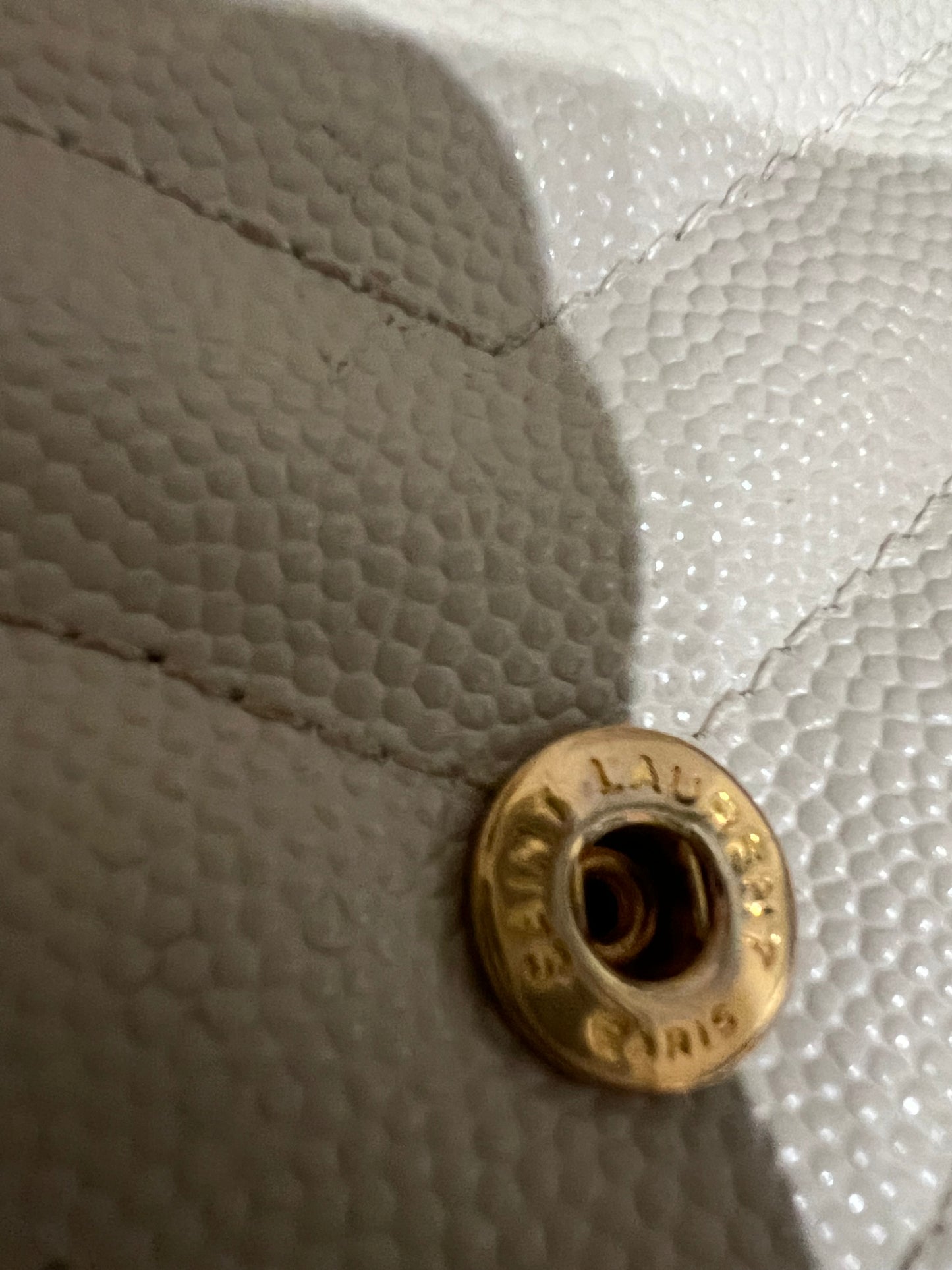 Yves Saint Laurent Cassandre Matelasse Envelope Chain Wallet