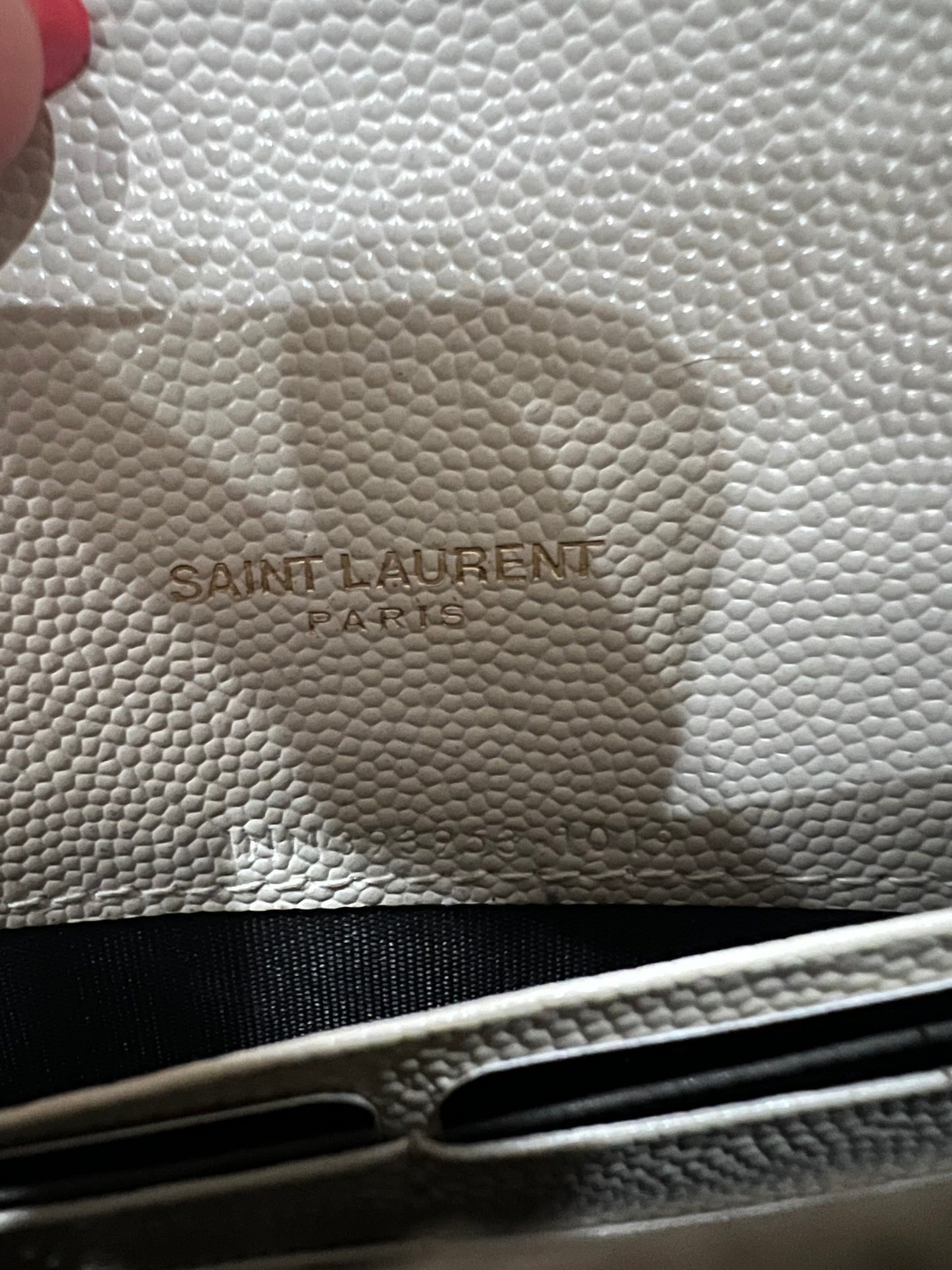Yves Saint Laurent Cassandre Matelasse Envelope Chain Wallet