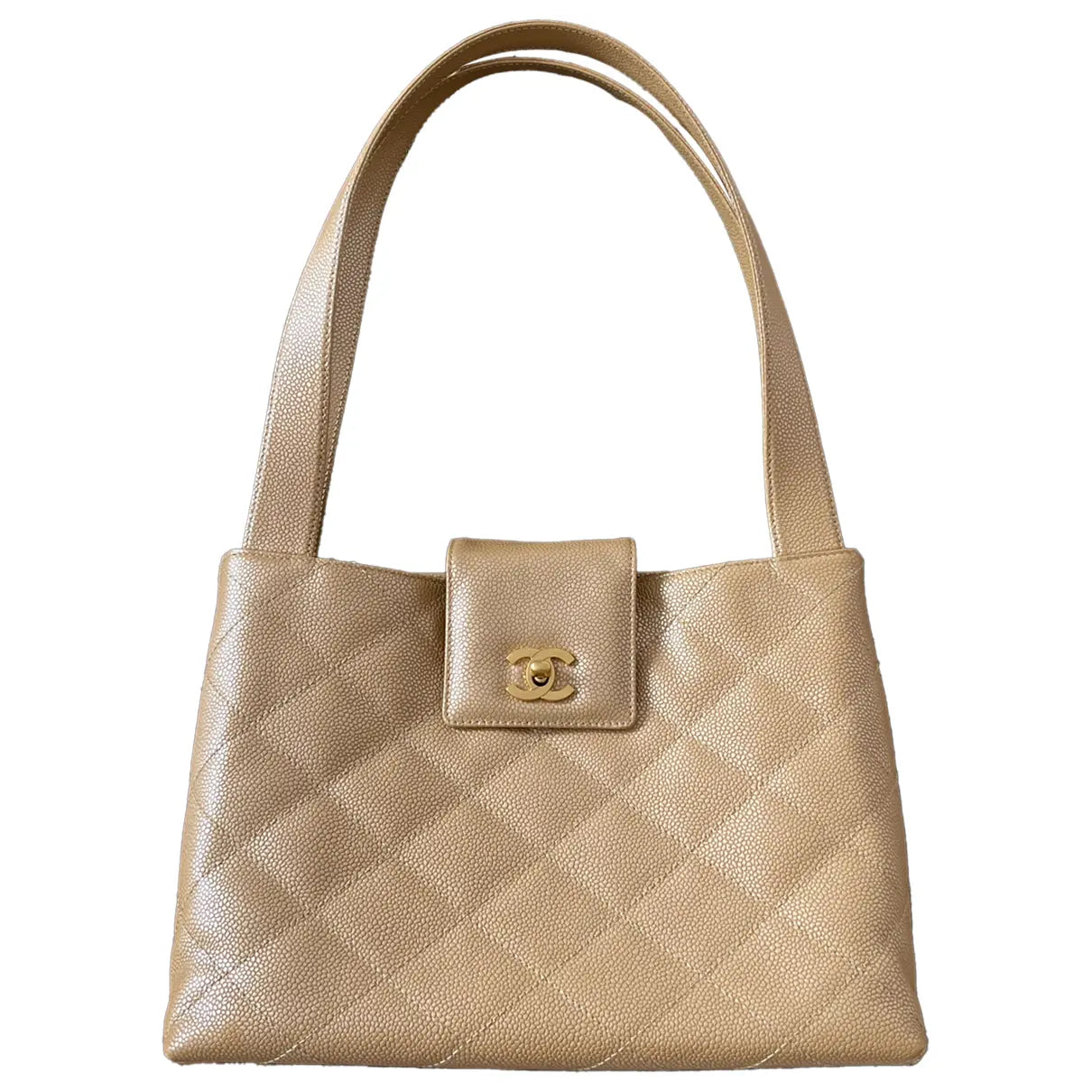 Rare Iridescent CHANEL Kelly Shopper Bag