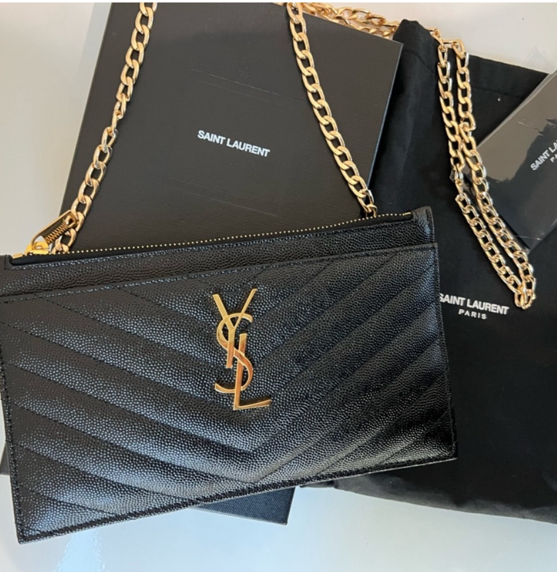 YSL monogram clutch & crossbody