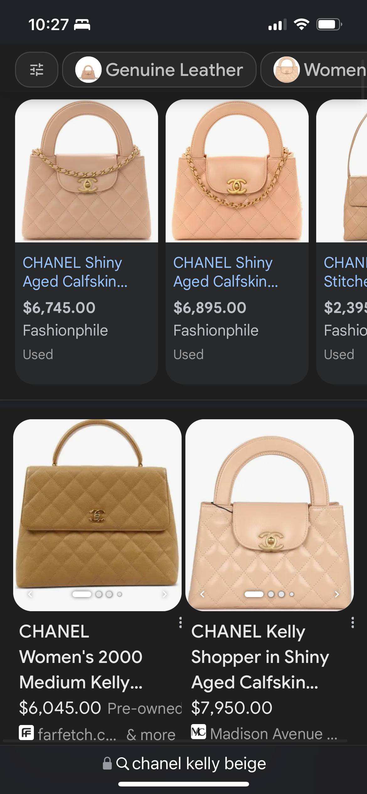Rare Iridescent CHANEL Kelly Shopper Bag